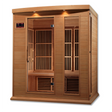 Maxxus Saunas FAR infrared Dundas model sauna constructed from Canadian hemlock with a three person capacity