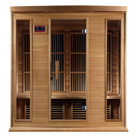 Maxxus Saunas FAR infrared Darlinghurst model sauna constructed from Canadian red cedar with a four person capacity