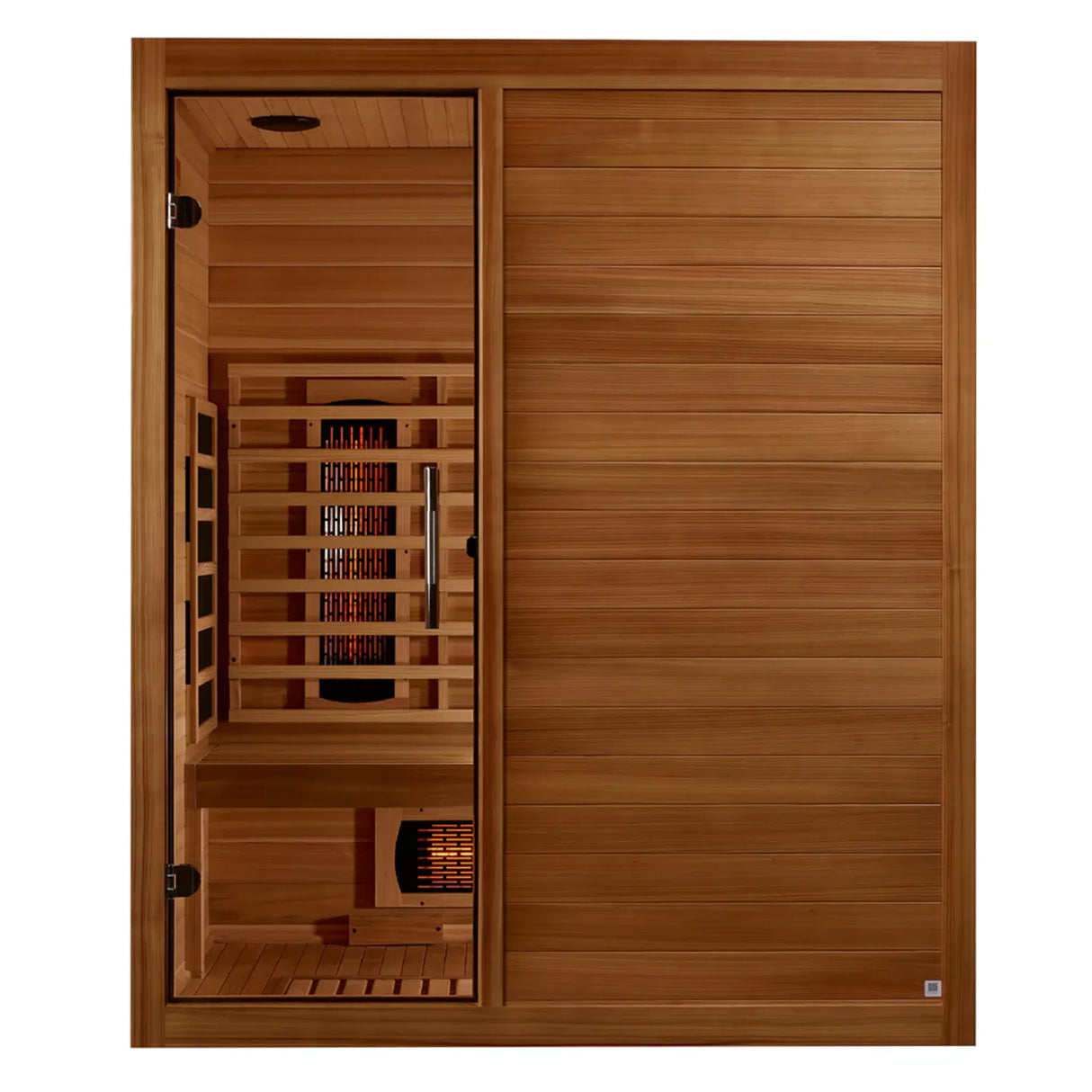 Wooden 3 person infrared sauna
