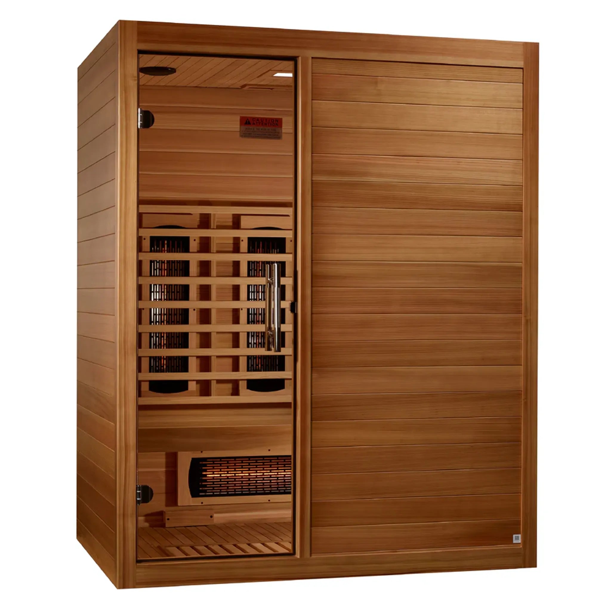 Wooden 3 person infrared sauna