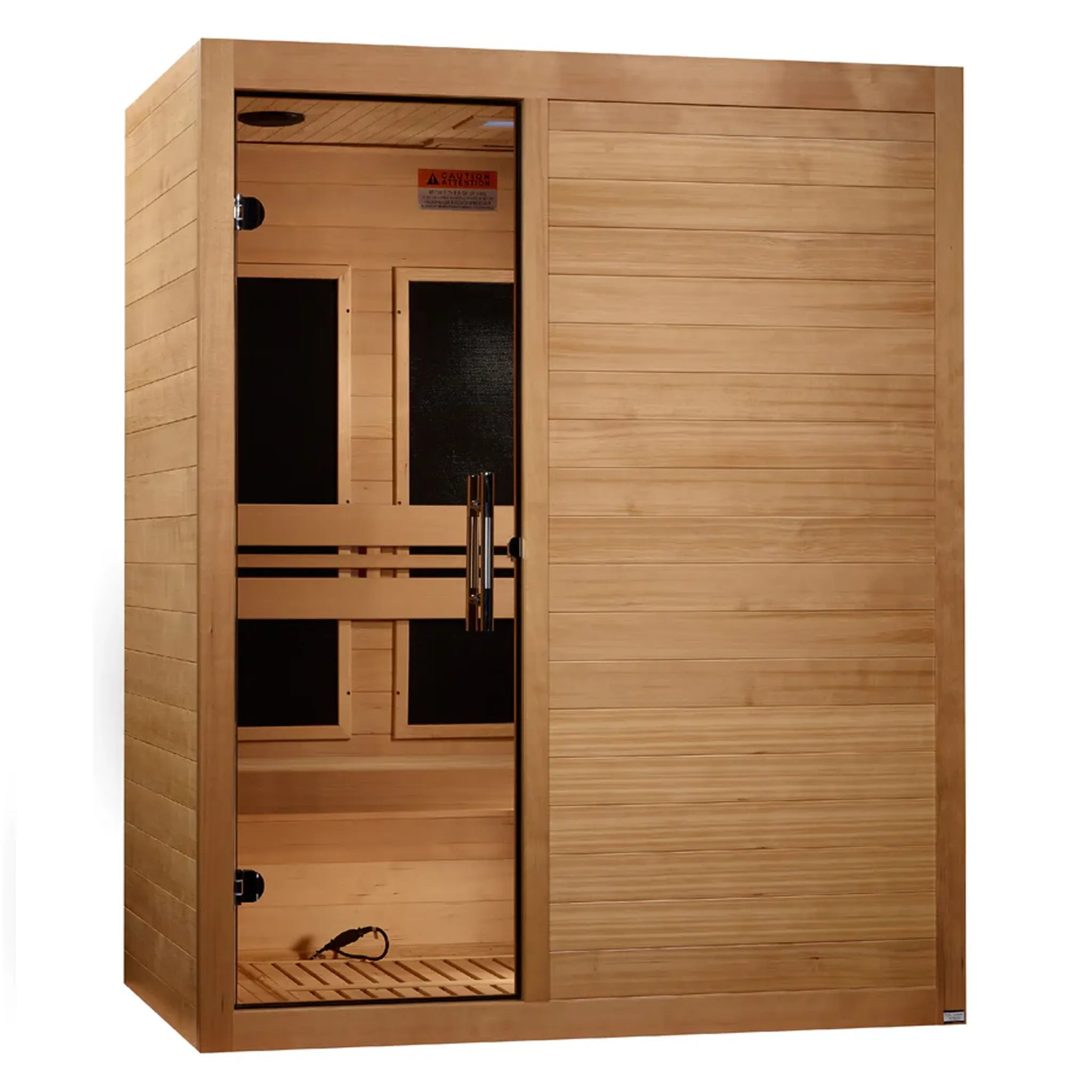 Wooden 3 person infrared sauna