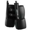 A pair of Normatec Hip Attachments for compression and massage, primarily black in color with branding visible.