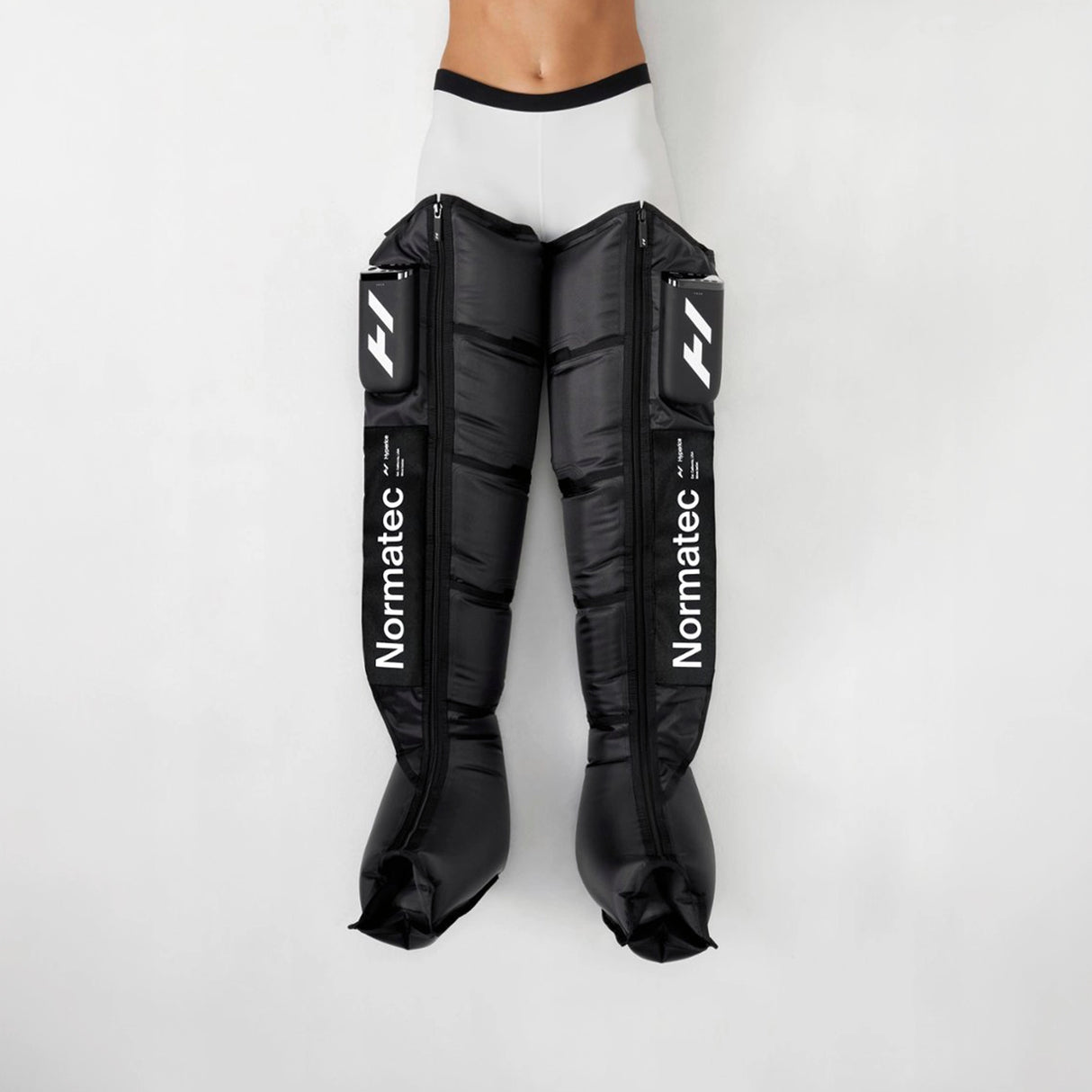 Inflatable premium wearable compression leggings with built in control units and air pumps