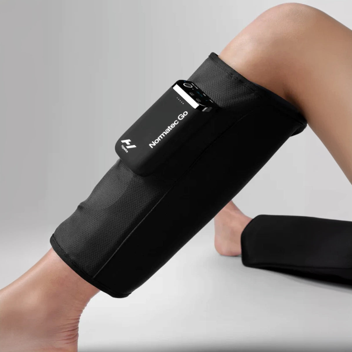 Inflatable premium wearable compression calf leggings with built in control units and air pumps