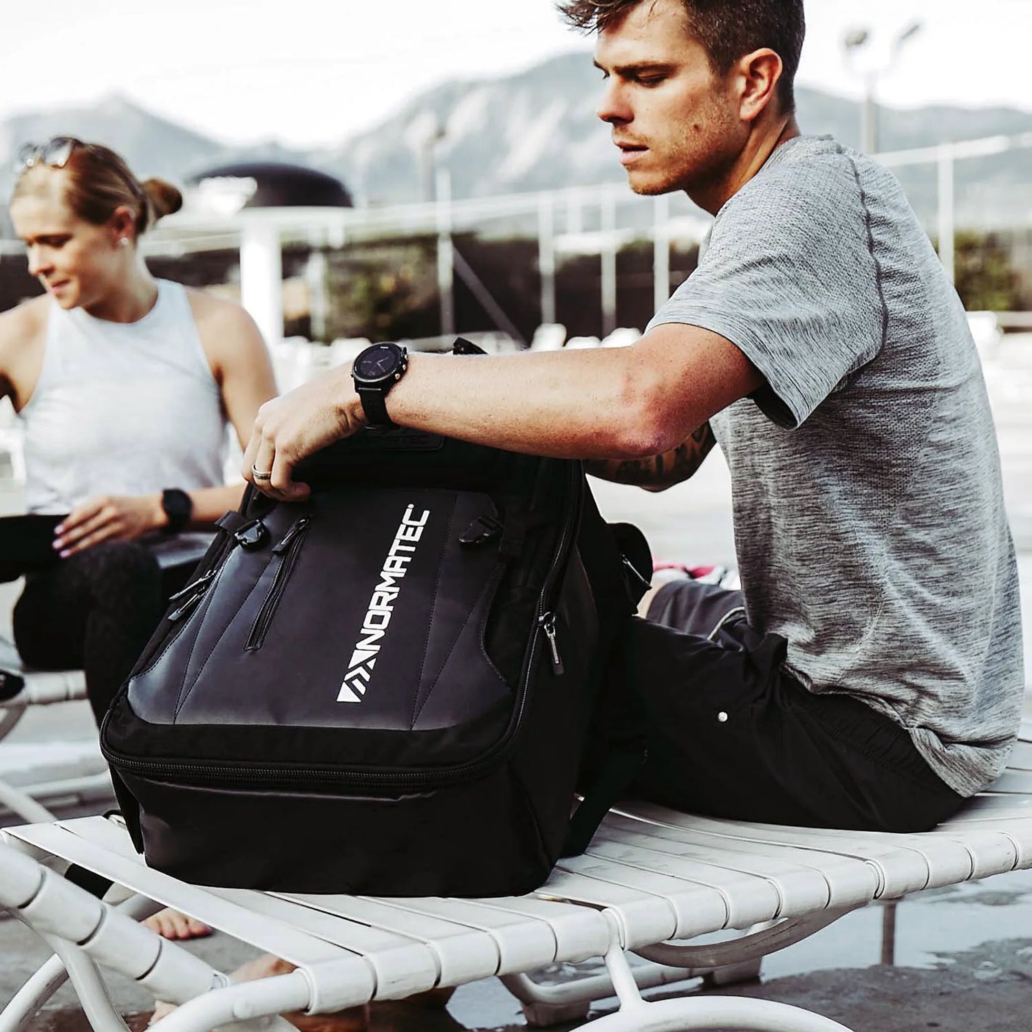 Black premium quality backpack