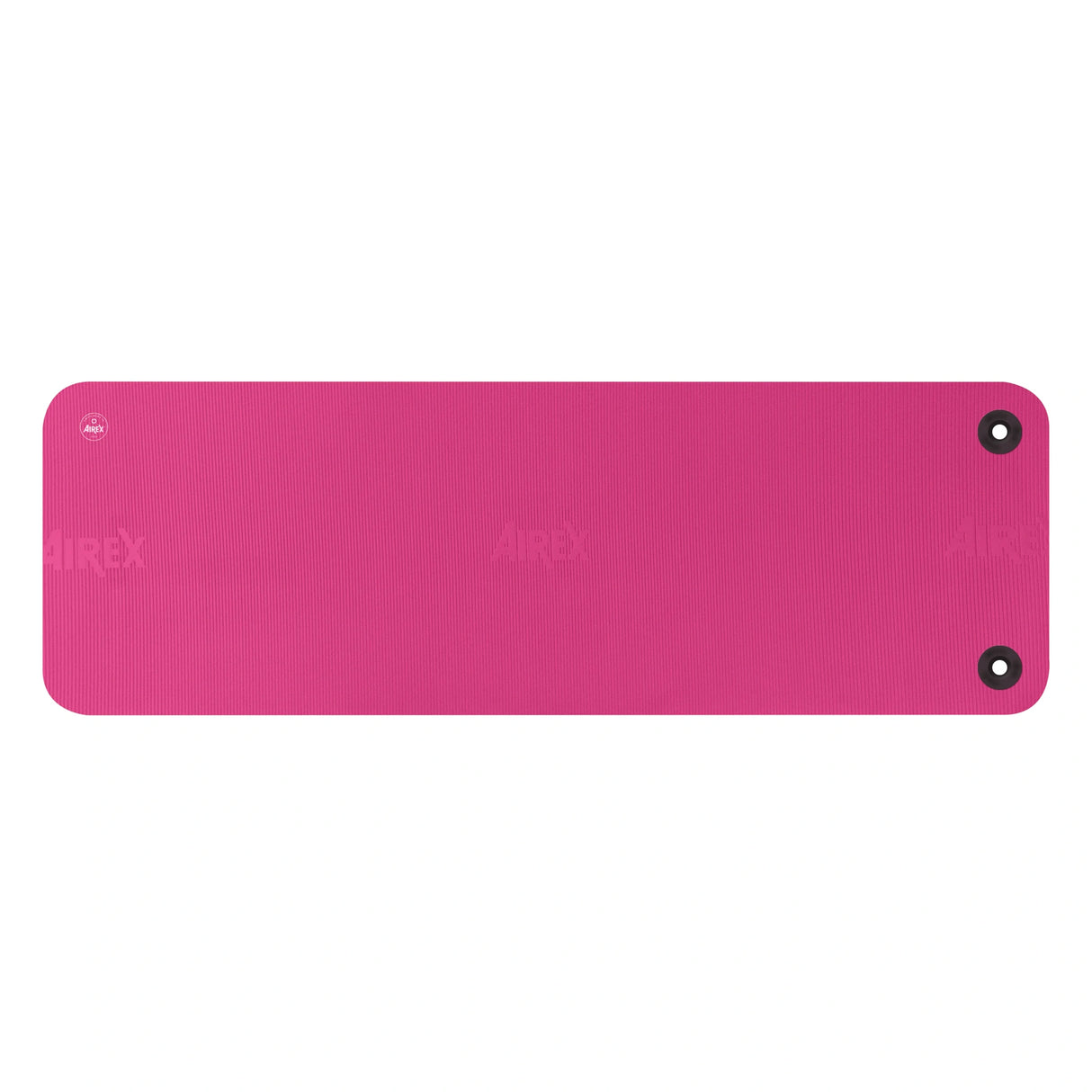 Affordable commercial grade exercise mat with eyelets for hanging