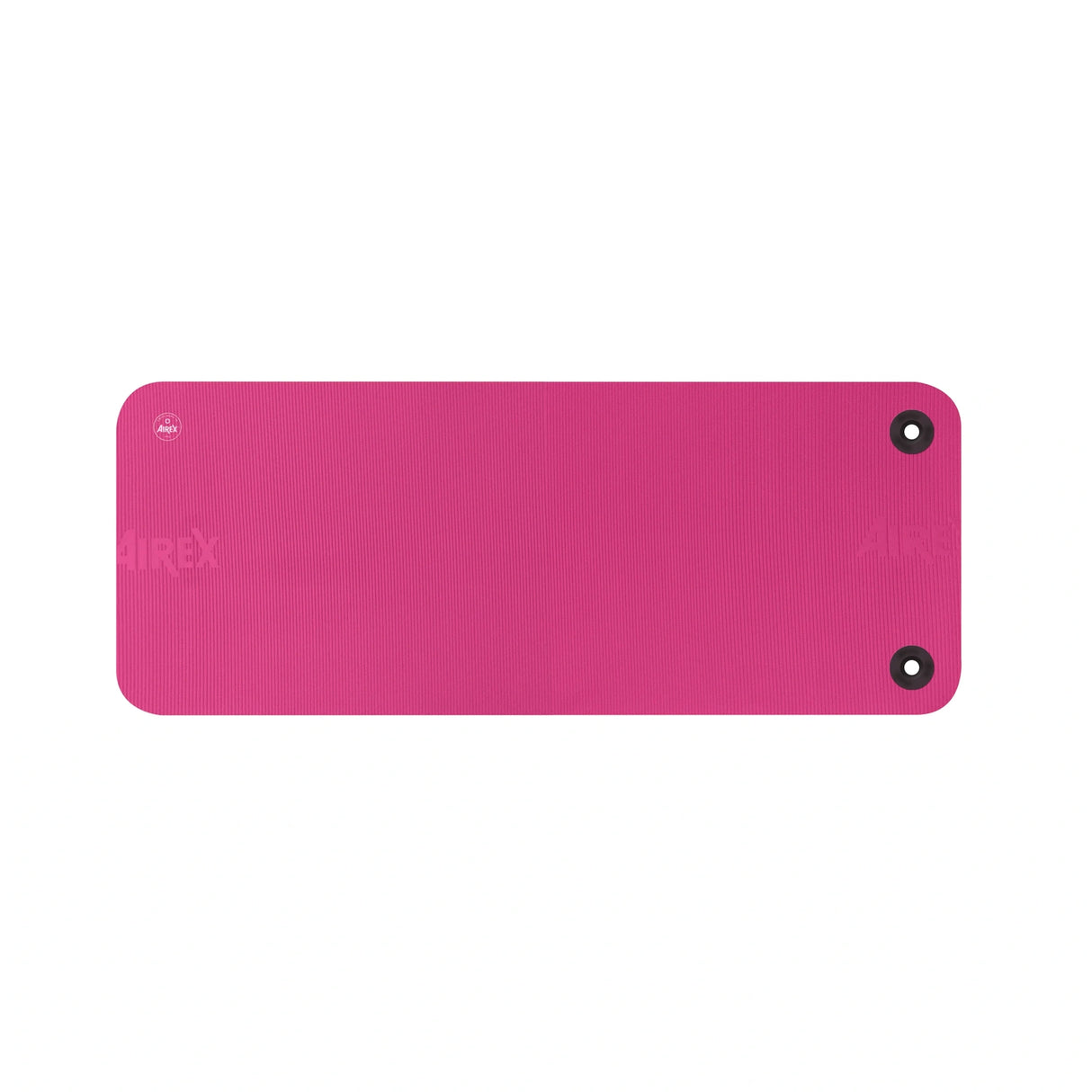 Affordable commercial grade exercise mat with eyelets for hanging