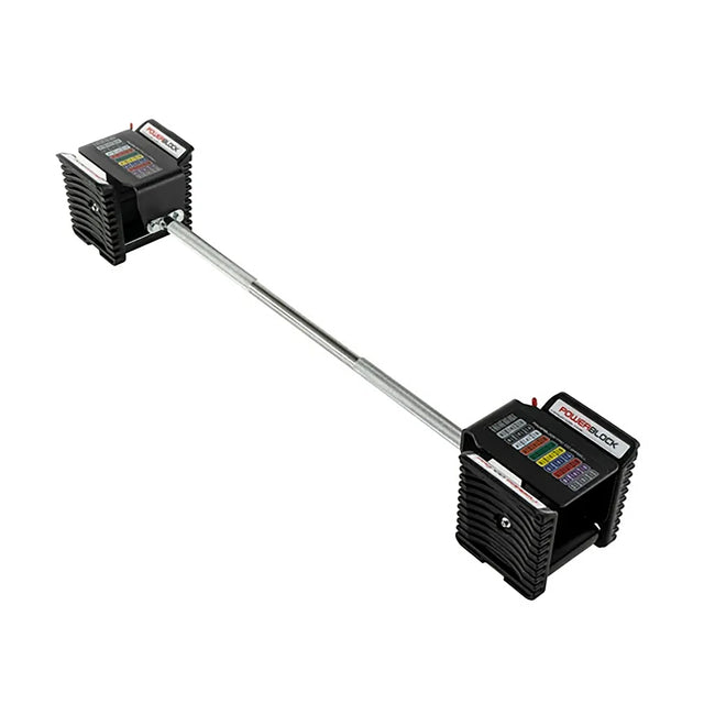 PowerBlock Residential Pro 100 lb. EXP Dumbbell Set Straight Bar - Residential Grade Free Weight Accessory Barbell