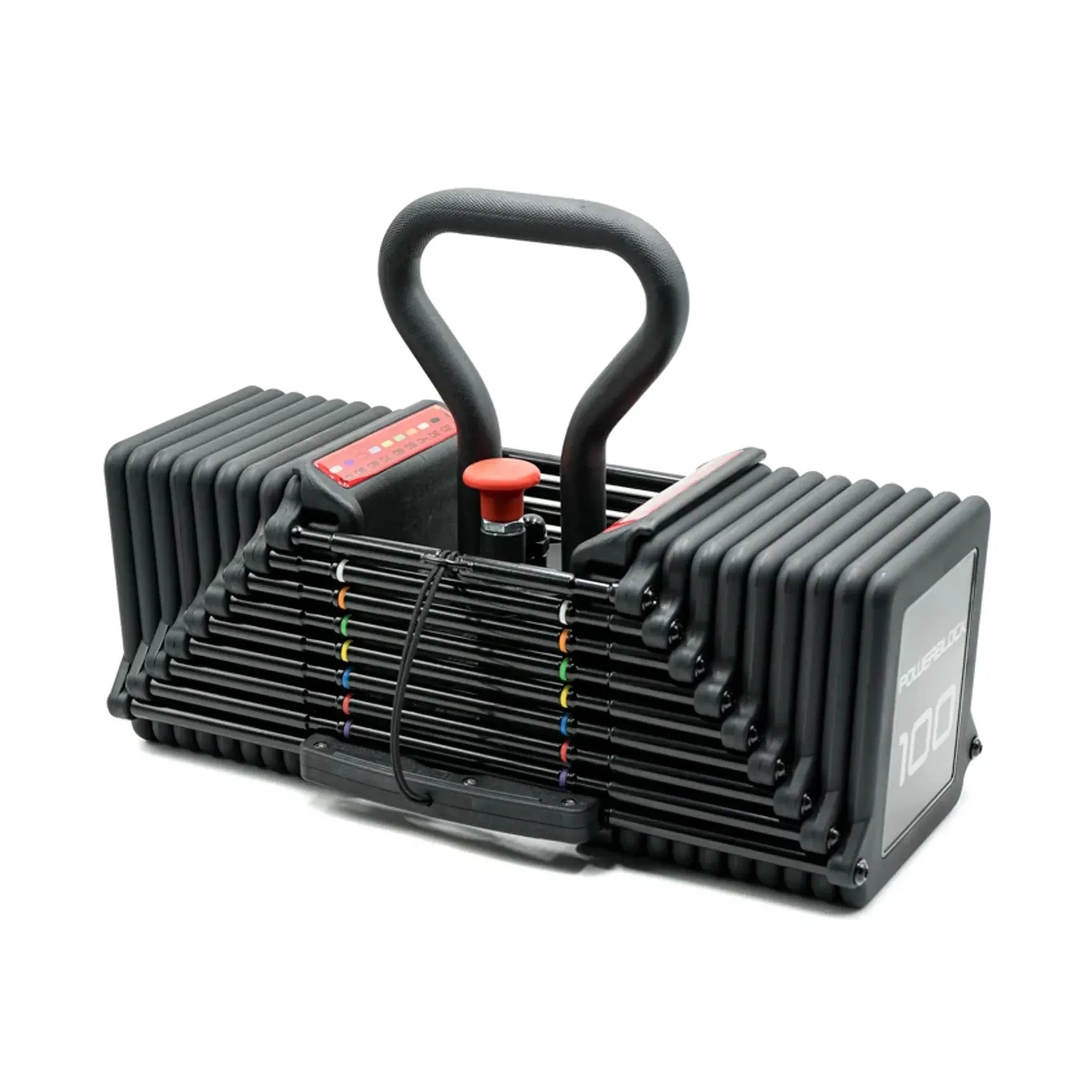 PowerBlock Pro 100 Kettlebell Handle in a PowerBlock dumbbell