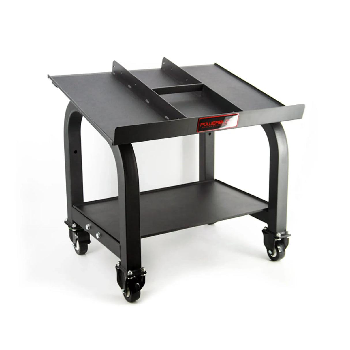 A PowerBlock Pro Max dumbbell stand