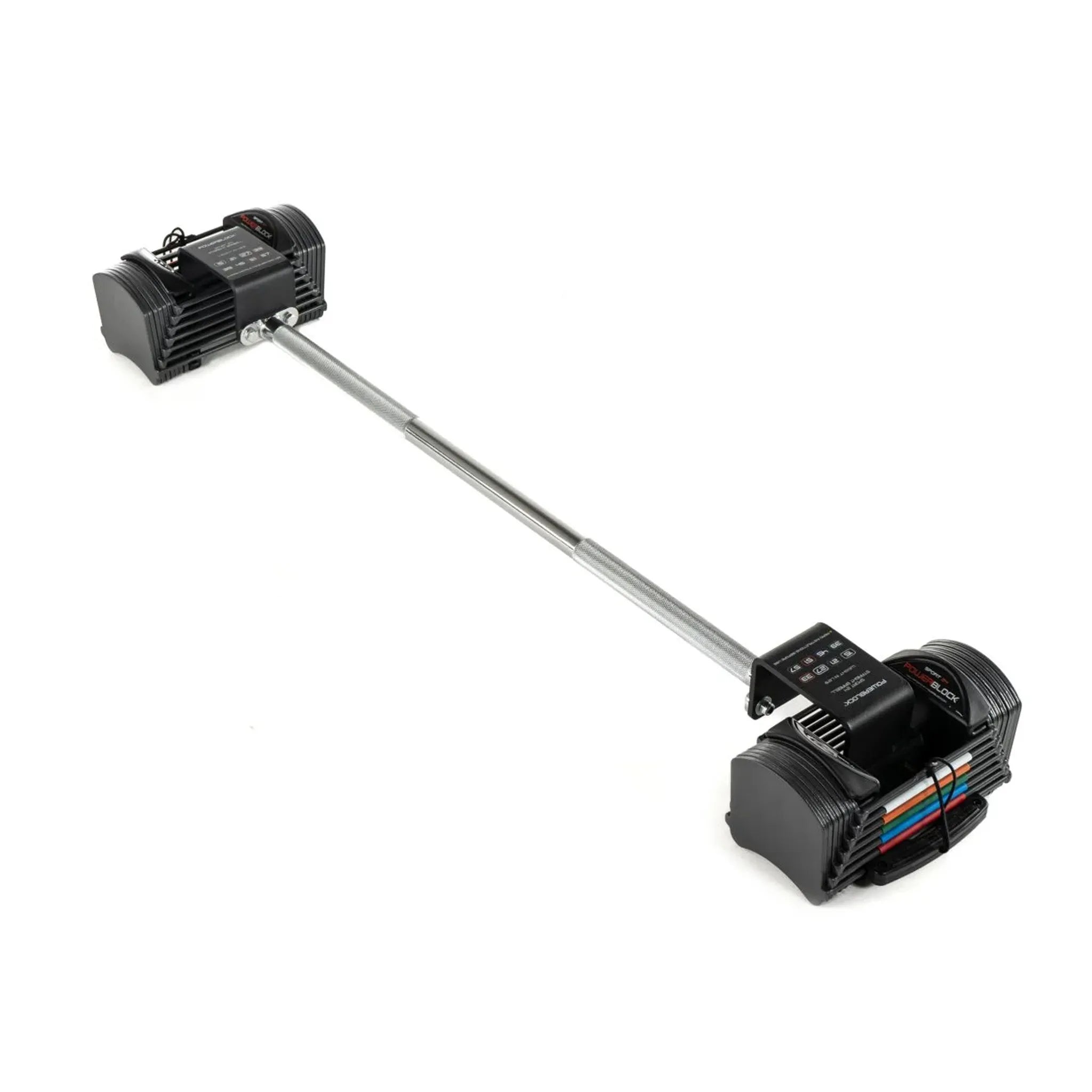 PowerBlock Residential Sport 24 lb. Dumbbell Set Straight Bar - Residential Grade Free Weight Accessory Barbell