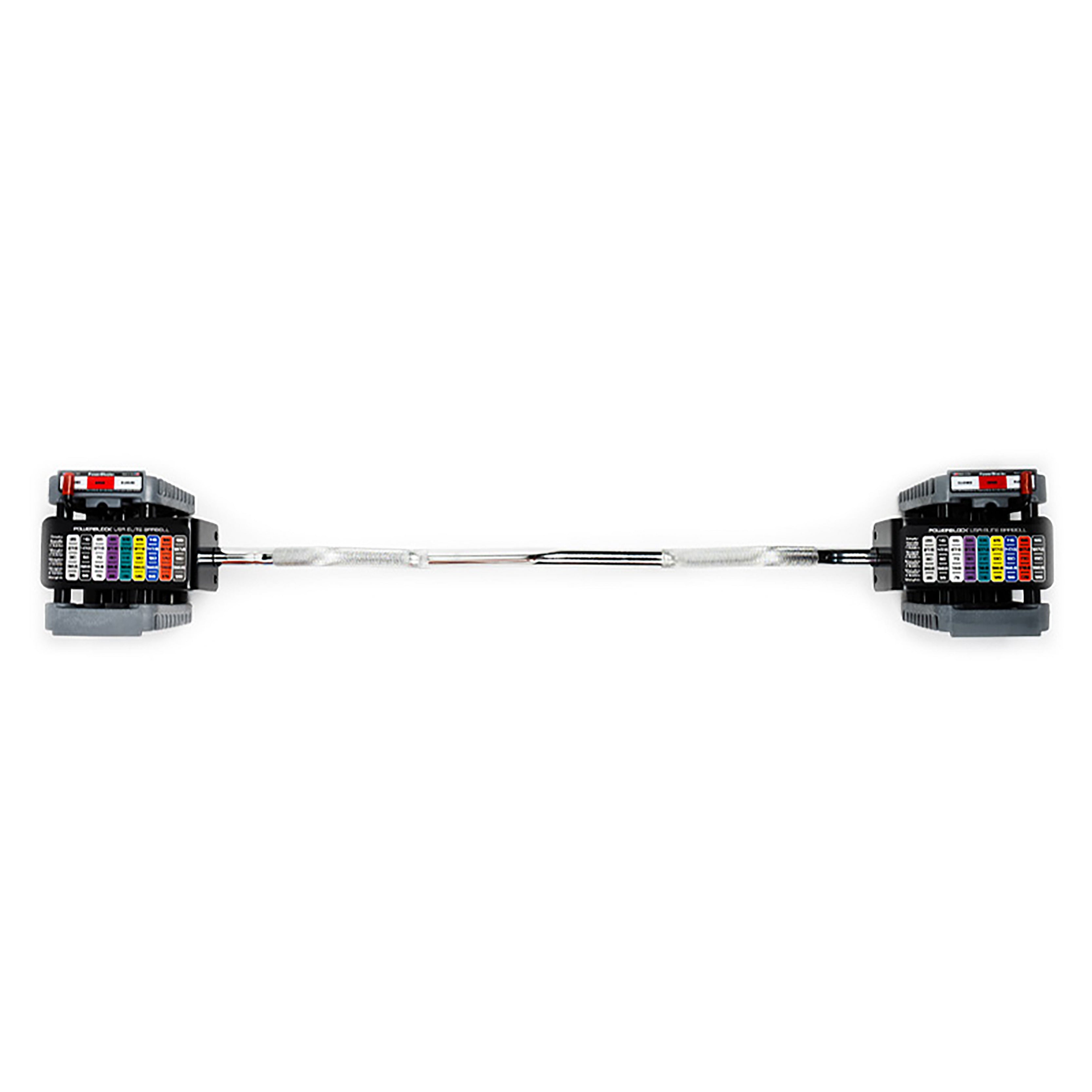 PowerBlock Residential Elite 90 lb. EXP Dumbbell Set EZ Curl Bar - Residential Grade Free Weight Accessory Barbell