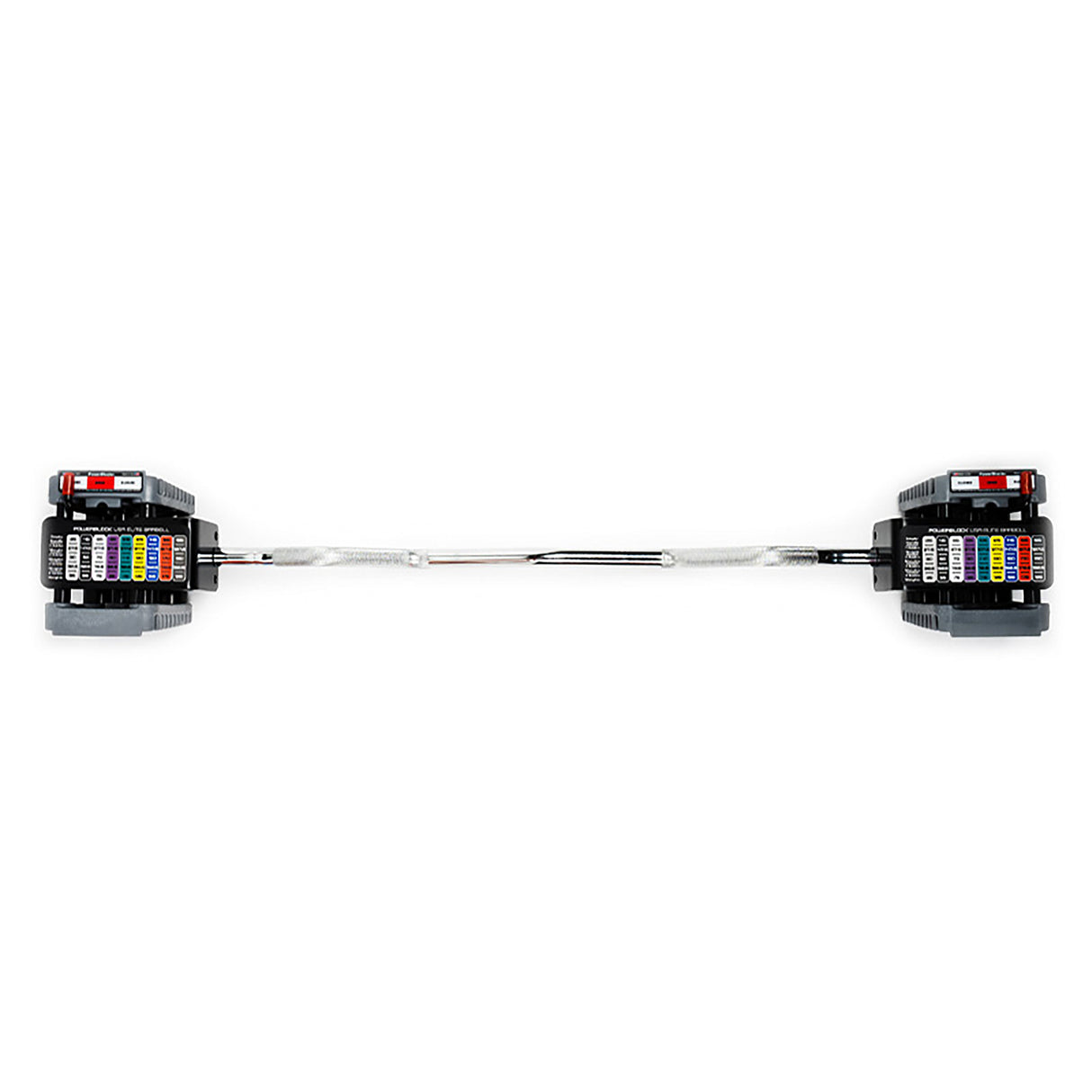 PowerBlock Residential Elite 90 lb. EXP Dumbbell Set EZ Curl Bar - Residential Grade Free Weight Accessory Barbell