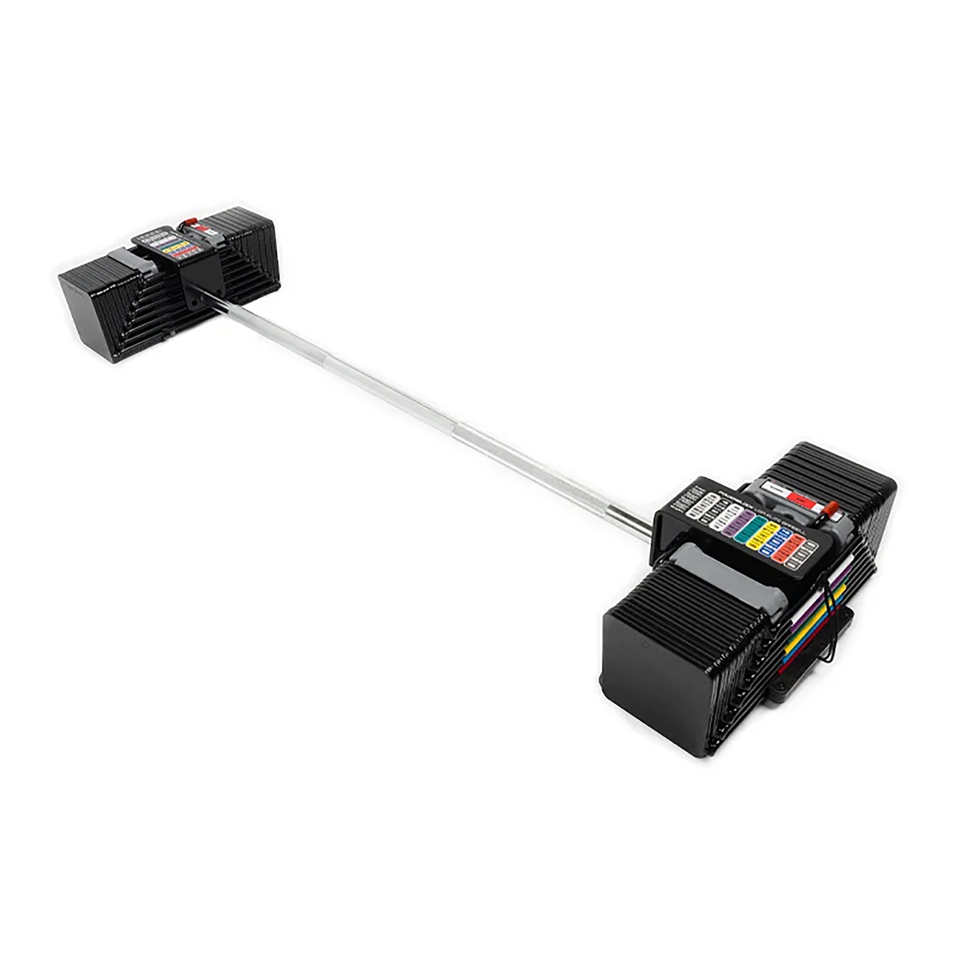 PowerBlock Residential Elite 90 lb. EXP Dumbbell Set Straight Bar - Residential Grade Free Weight Accessory Barbell