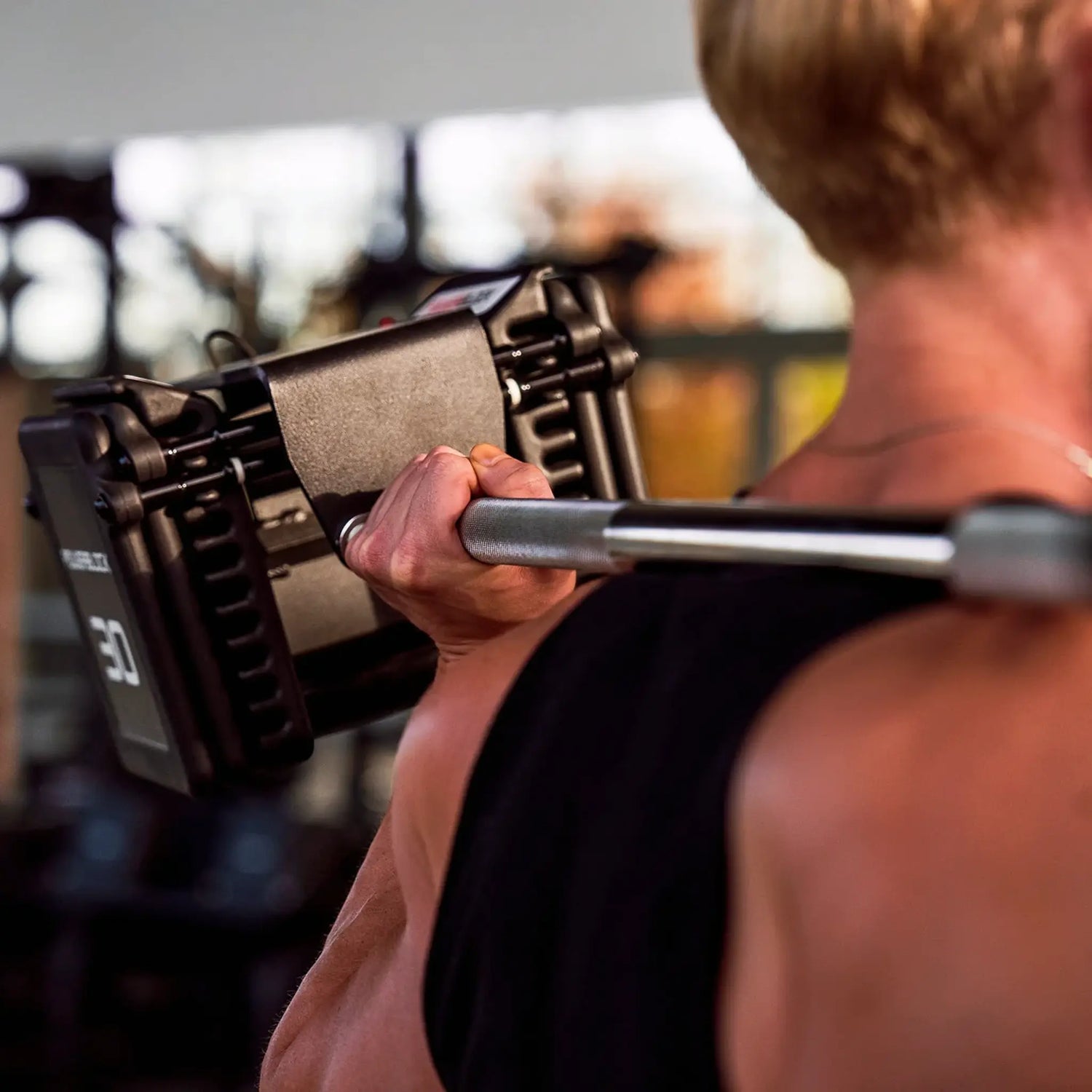 PowerBlock Residential Pro 100 lb. EXP Dumbbell Set Straight Bar - Residential Grade Free Weight Accessory Barbell