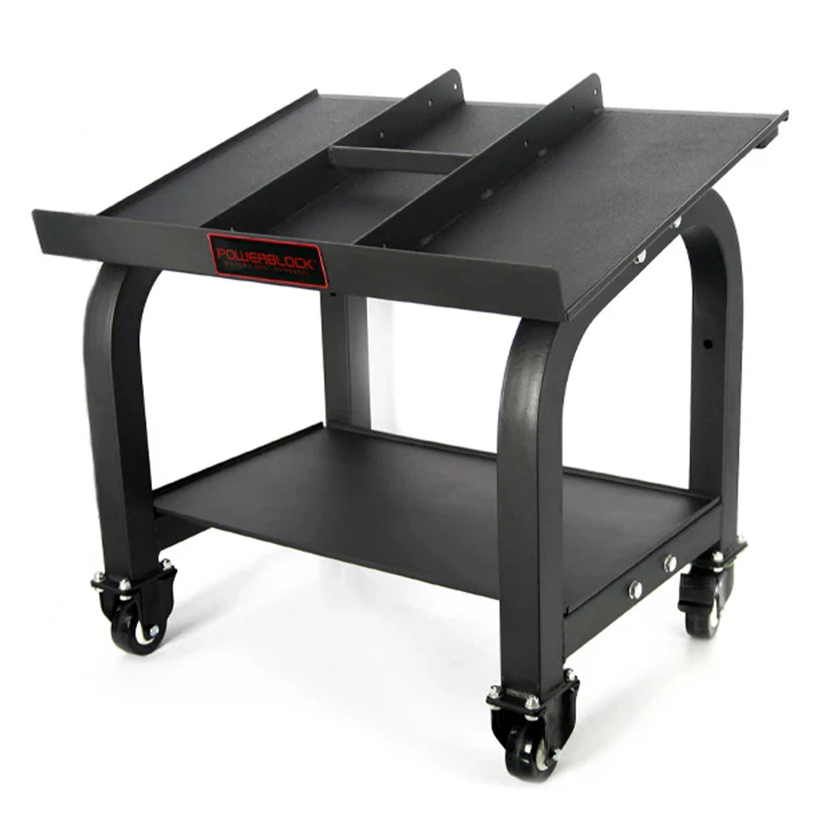 An empty PowerBlock Commercial Pro Max Stand