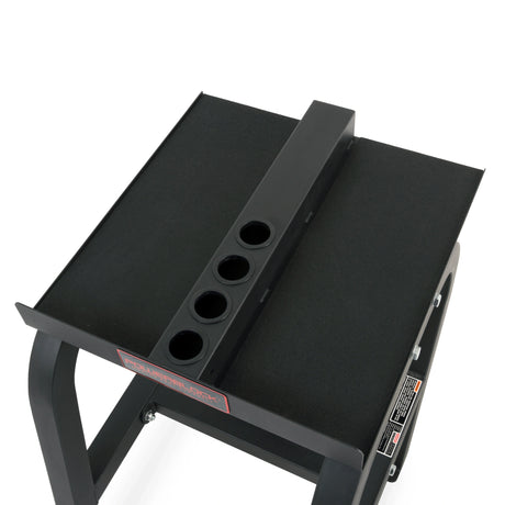 An empty PowerBlock Home Rack Stand