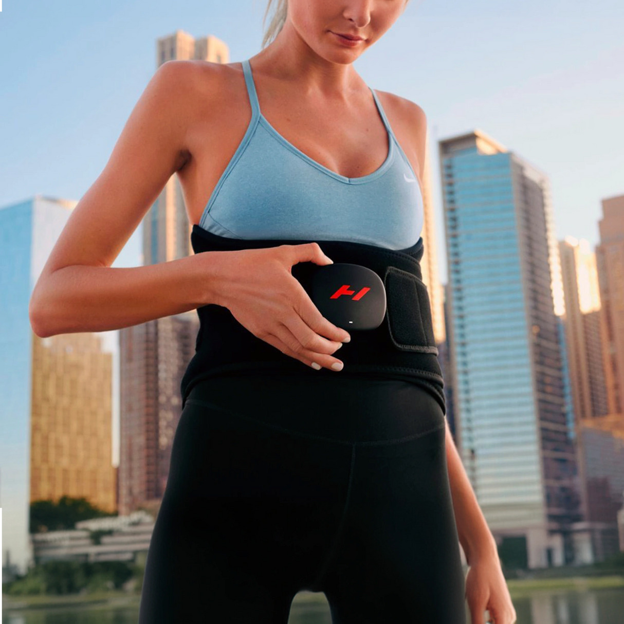 Pad which wraps around your back to provide heat and vibration therapy to increase circulation and decrease pain