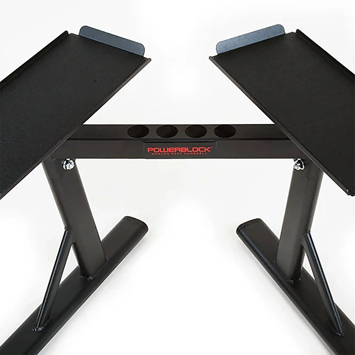 An empty PowerBlock PowerMax Stand