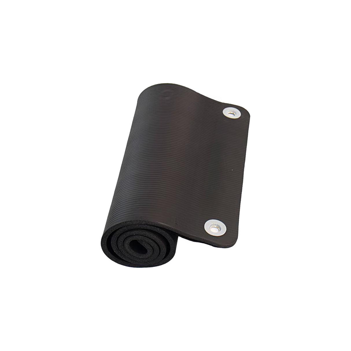 Short black foam exercise mat by Perform Better