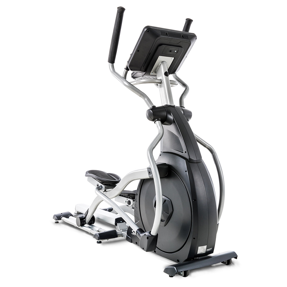 Spirit Fitness CE800 light commercial grade self-powered cordless elliptical with LCD screen and heart rate hand sensors