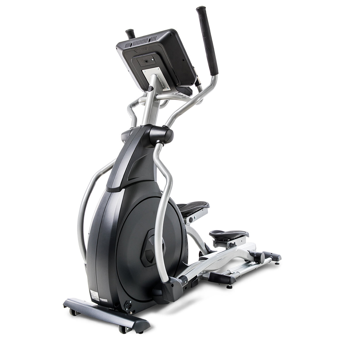 Spirit Fitness CE800 light commercial grade self-powered cordless elliptical with LCD screen and heart rate hand sensors