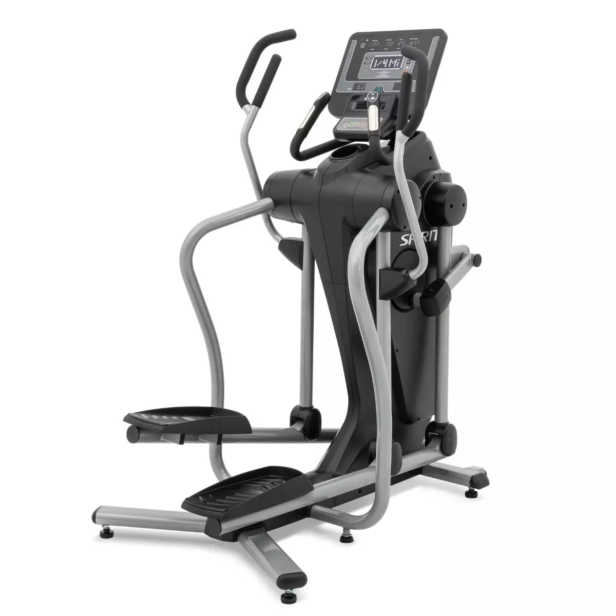 Spirit Fitness CES880 commercial grade suspension elliptical cardio machine with cooling fan and LED display