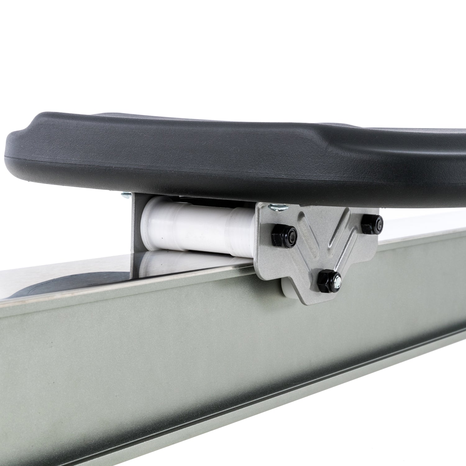 Spirit Fitness CRW800 light commercial rower with LCD display and adjustable resistance buttons on oar handle