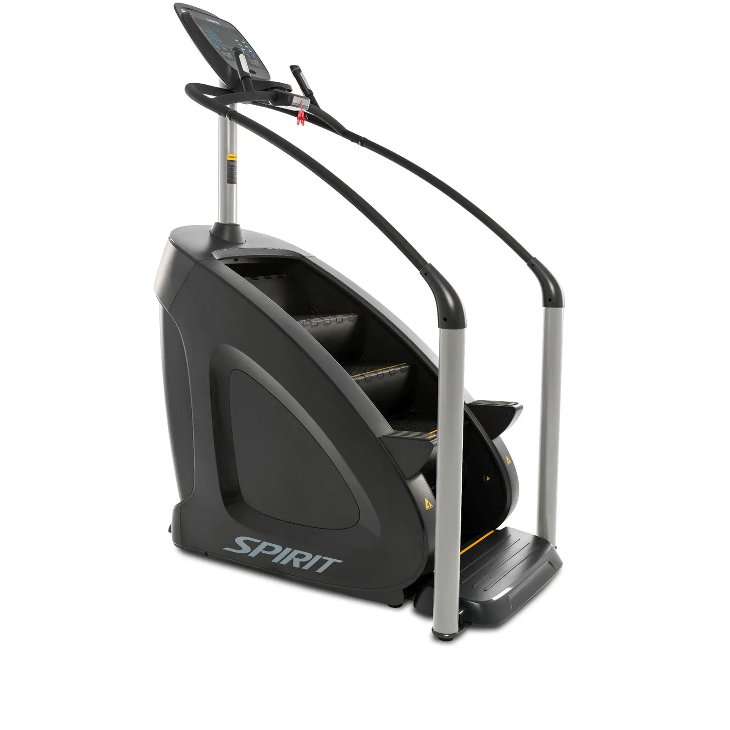 Spirit Fitness CSC900 commercial grade stair climber with heart rate pulse sensors and extra large stairs
