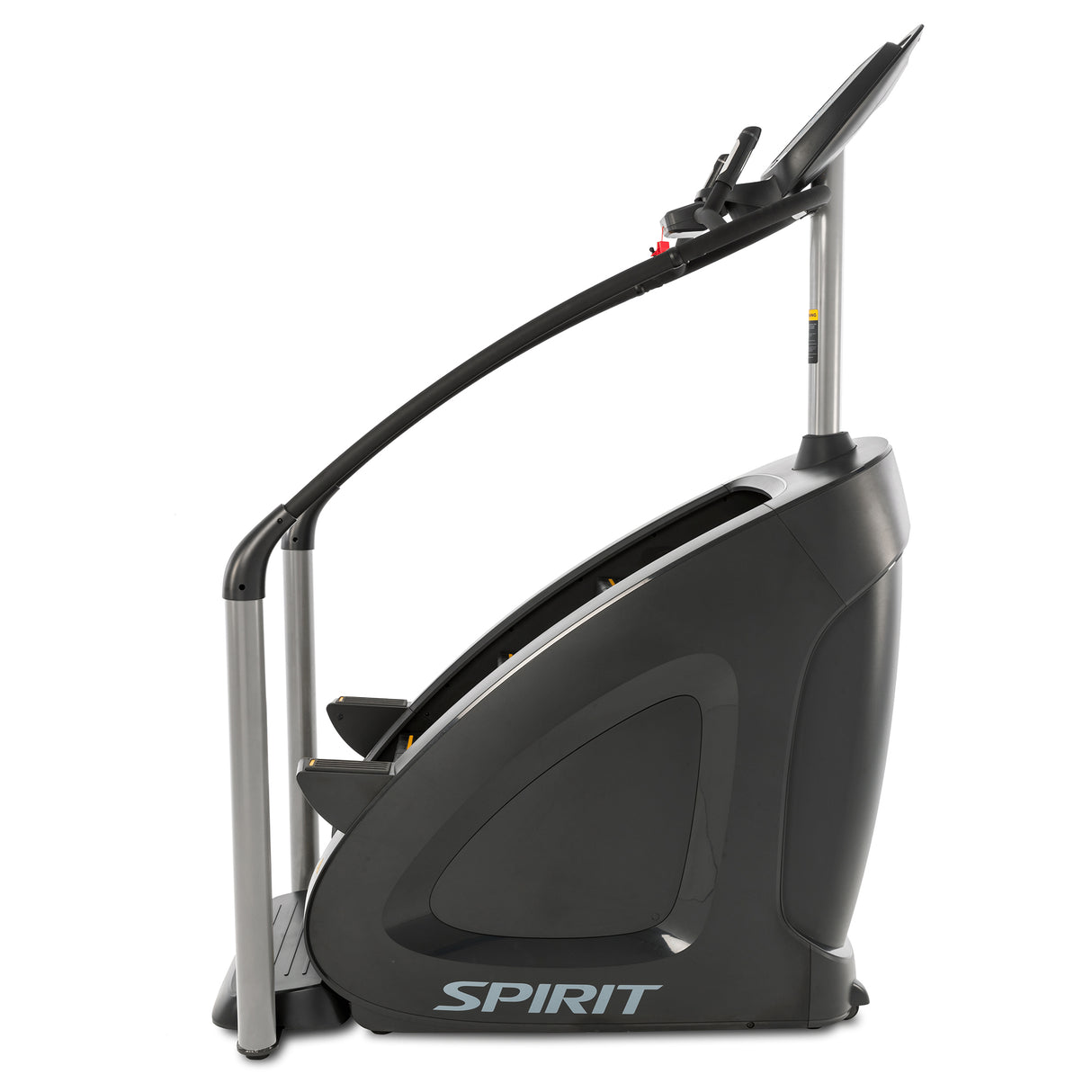 Spirit Fitness CSC900 commercial grade stair climber with heart rate pulse sensors and extra large stairs