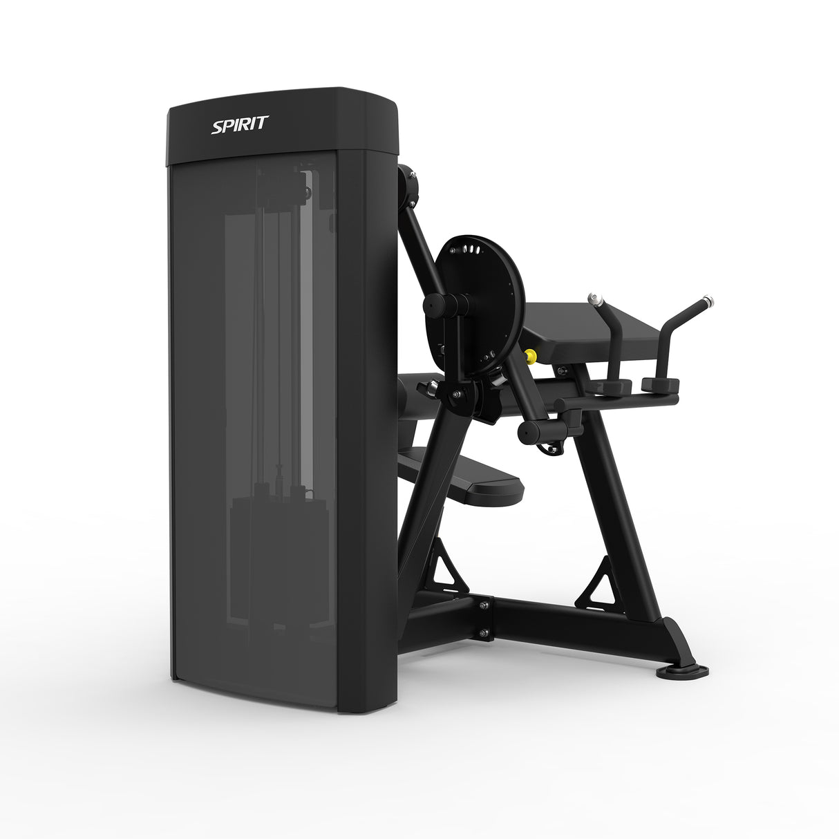 Spirit Fitness CSD-BCTE - Dual Function Biceps Curl Triceps Extension machine with Integrated Rep Counter and Timer, 180 lb. Weight Stack, 5 lb. Weight Stack Increments, 12-Guage Steel Construction, and 45 Degree Supinated and Neutral Grips