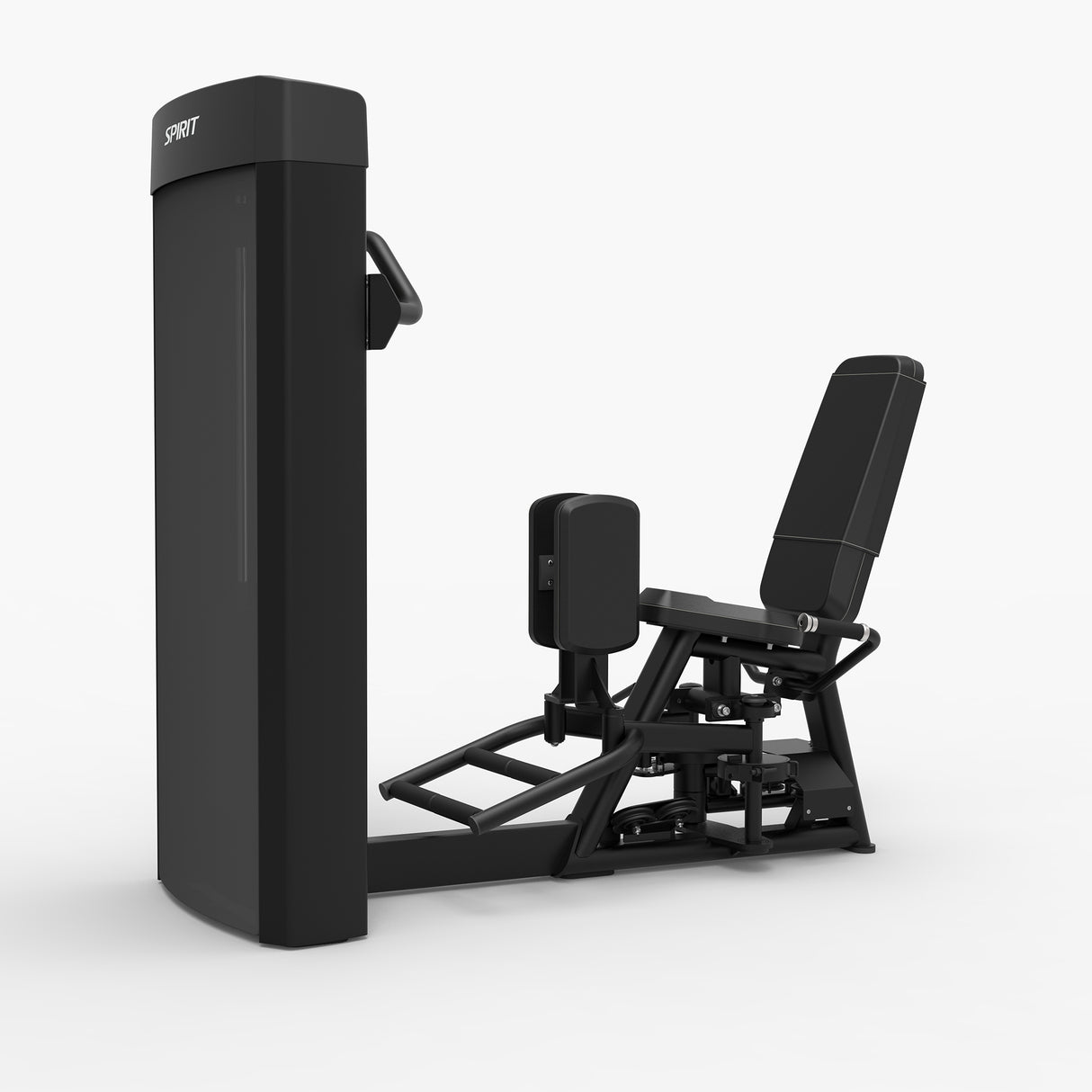Spirit Fitness CSD-ITOT - Dual Function Inner Thigh Outer Thigh machine with Integrated Rep Counter and Timer, 170 lb. Weight Stack, 5 lb. Weight Stack Increments, 12-Guage Steel Construction, and Black Electrostatic Powder Coated Surface