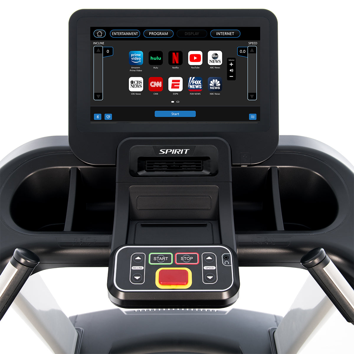 Spirit Fitness CT800ENT light commercial treadmill with touchscreen display