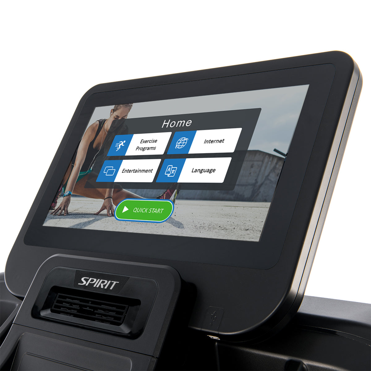 Spirit Fitness CT800ENT light commercial treadmill with touchscreen display