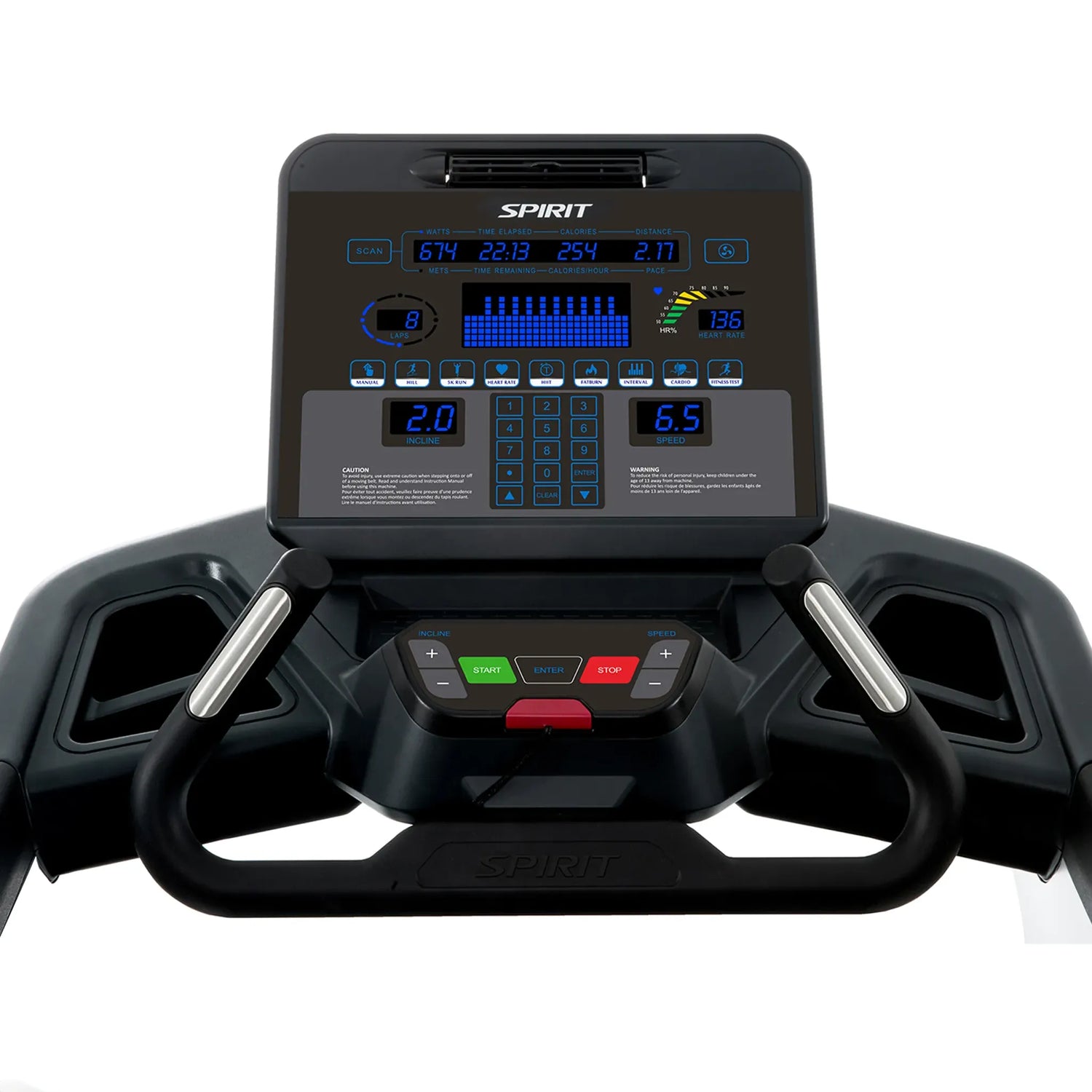 Spirit Fitness CT900 commercial grade treadmill with LCD display