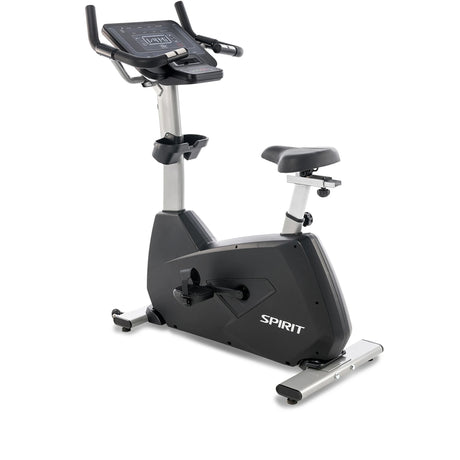Spirit Fitness CU800 light commercial upright bike with LED display screen