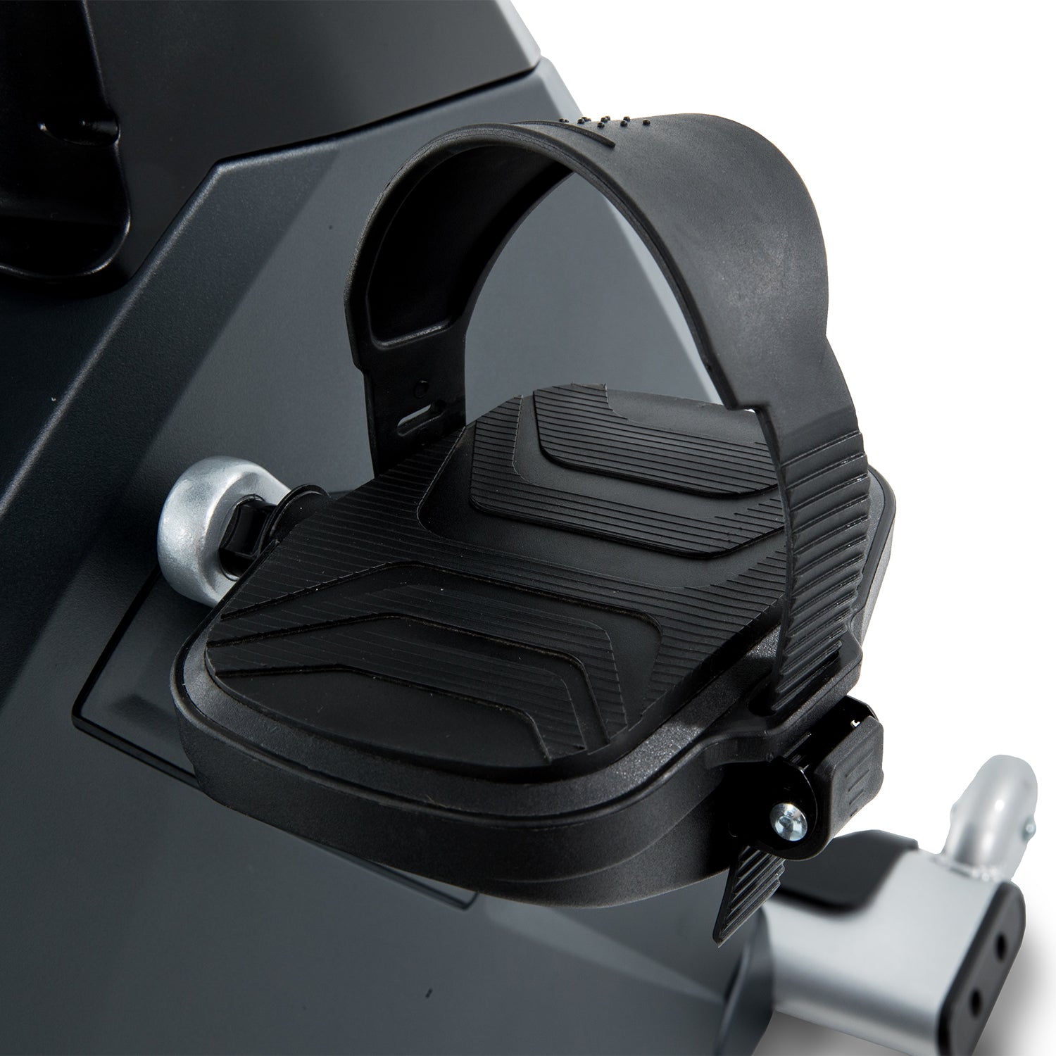 Spirit Fitness CR900 commercial grade recumbent bike with LED display and heart rate hand sensors