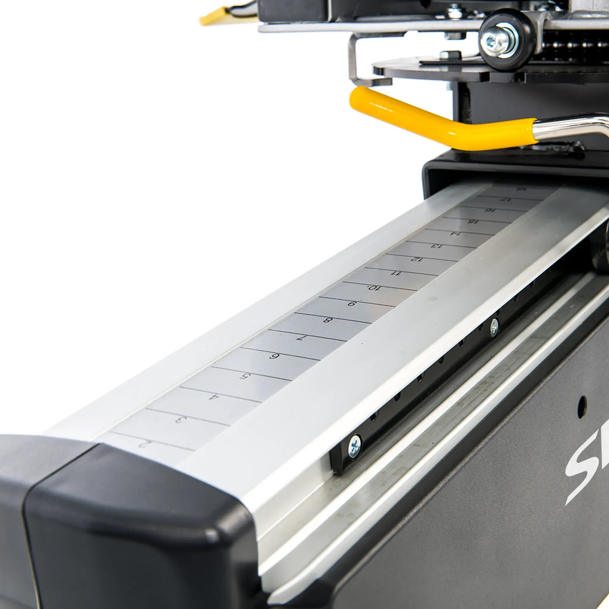 Spirit Fitness CRS800S light commercial recumbent seated stepper with adjustable seat and handles and armrests