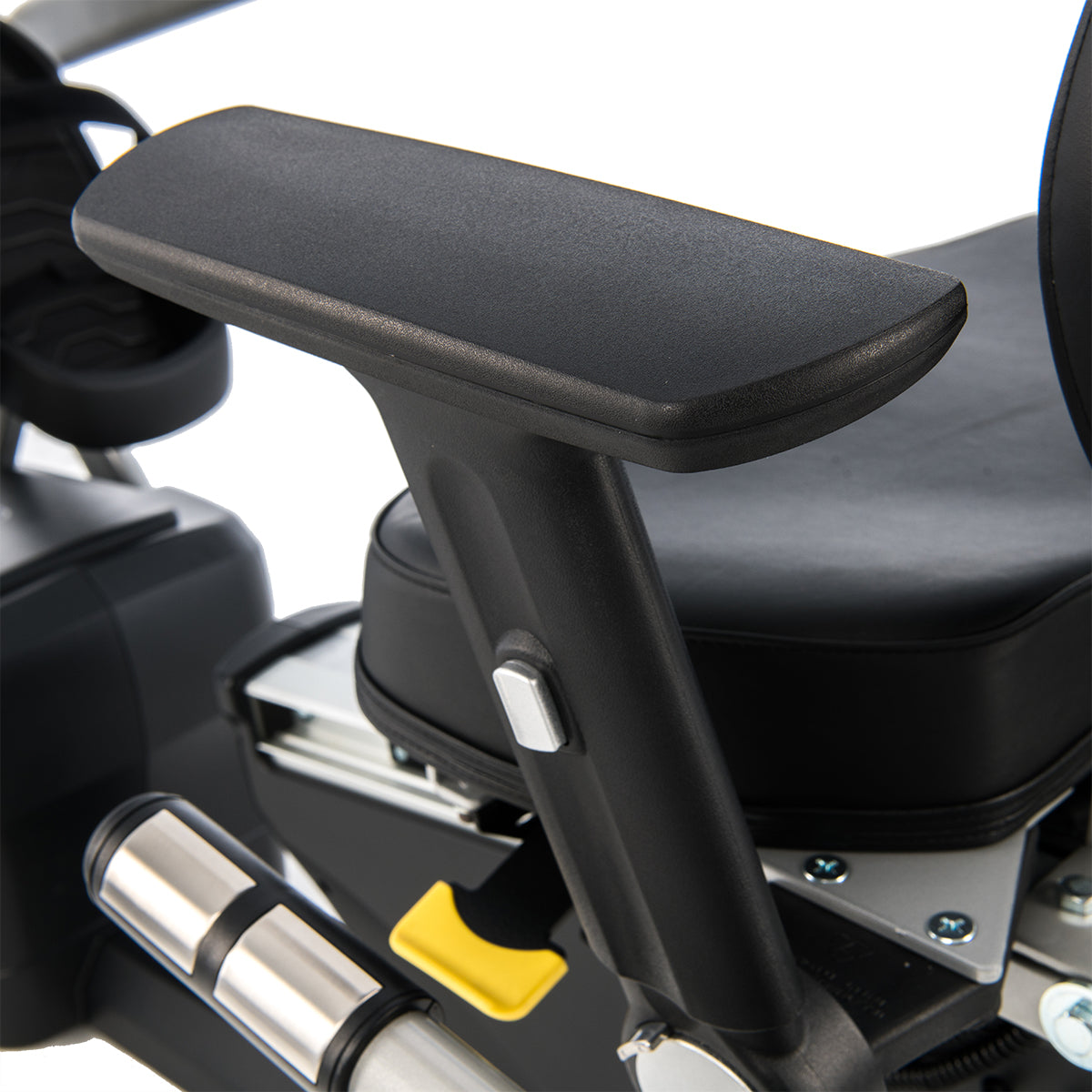 Spirit Fitness CRS800S light commercial recumbent seated stepper with adjustable seat and handles and armrests