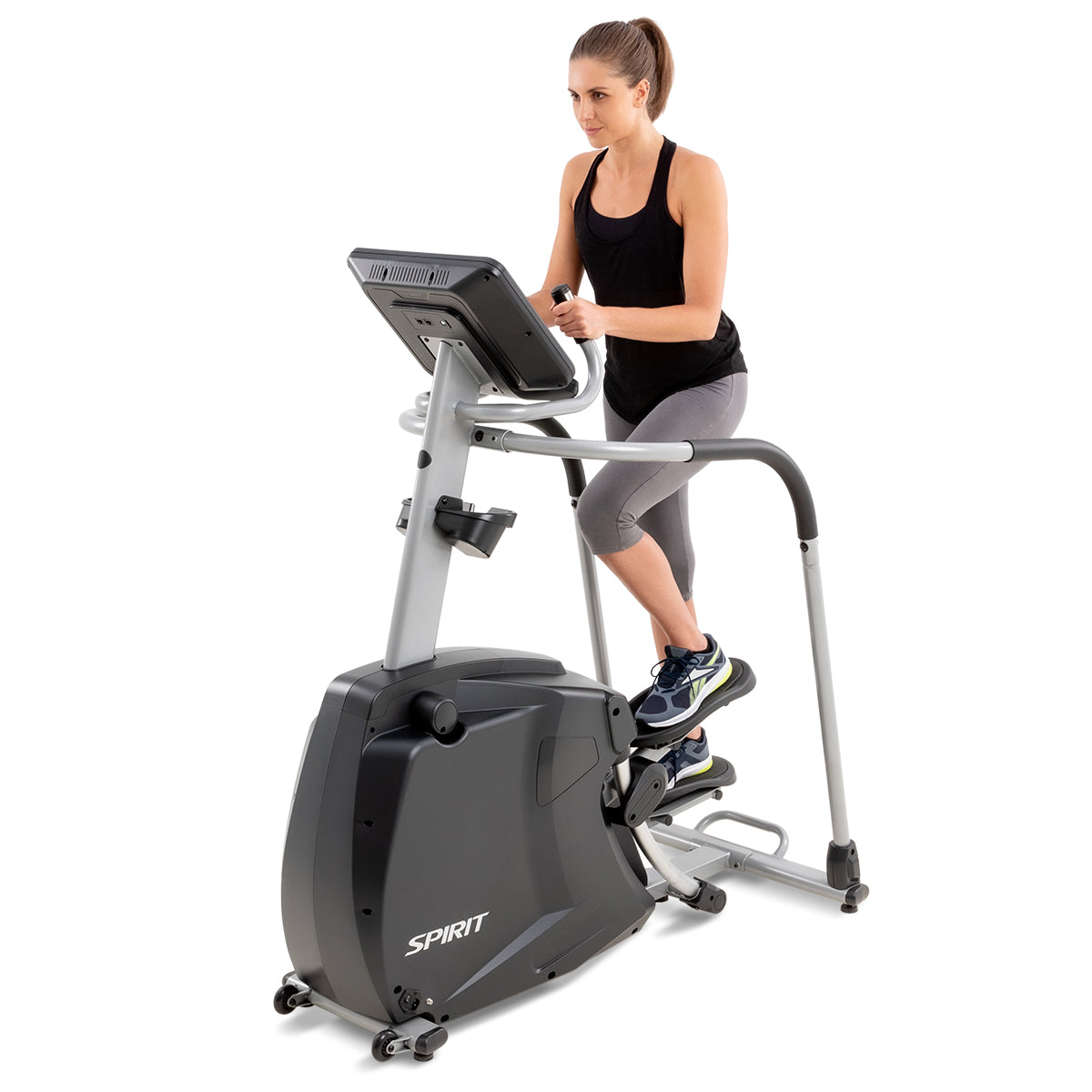 Spirit Fitness CS800 light commercial grade cardio stepper machine with Bluetooth and built in fan