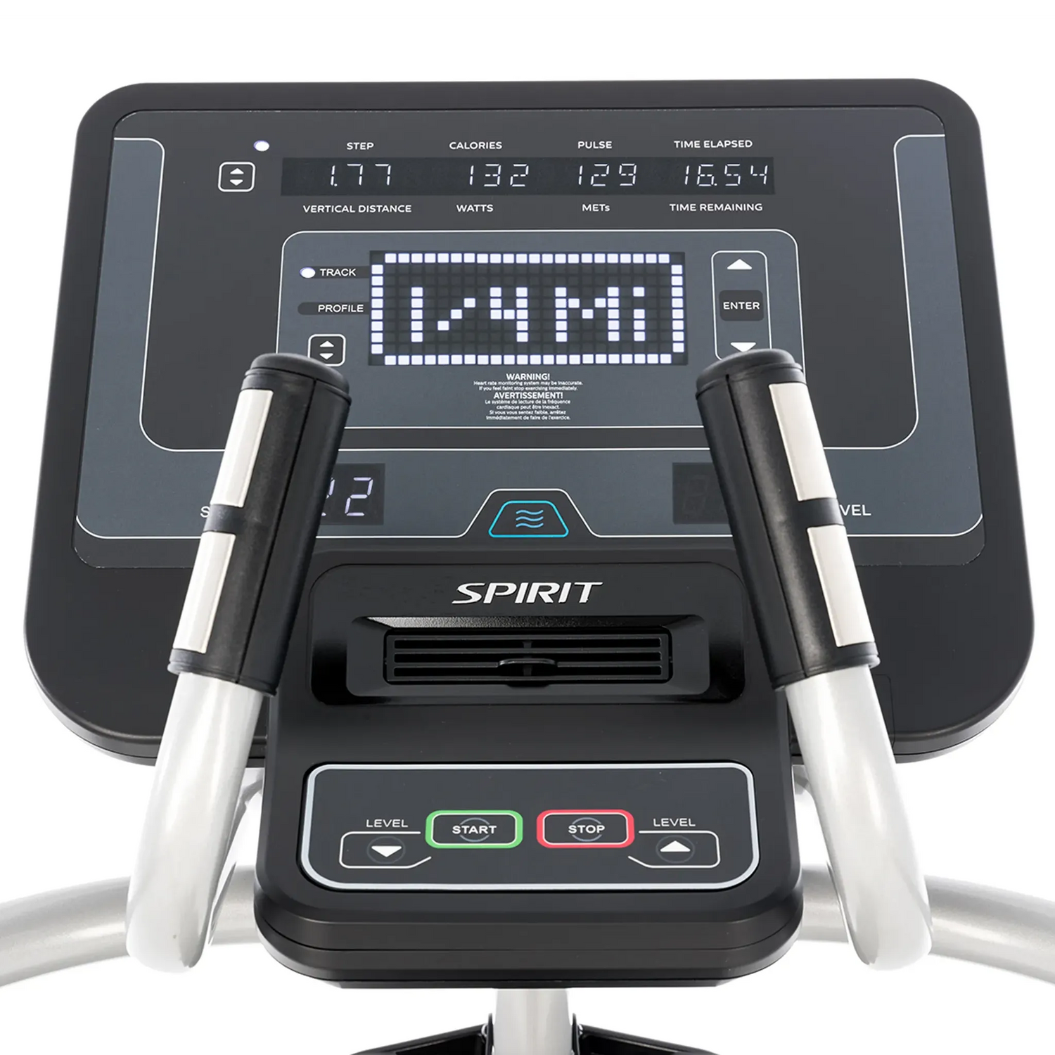 Spirit Fitness CS800 light commercial grade cardio stepper machine with Bluetooth and built in fan