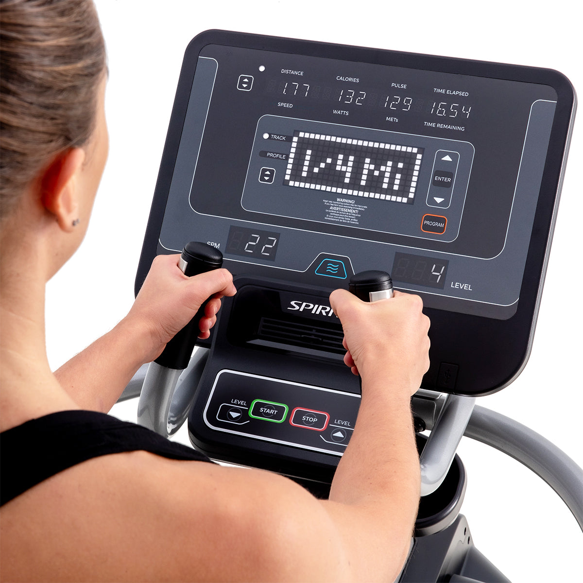Spirit Fitness CS800 light commercial grade cardio stepper machine with Bluetooth and built in fan