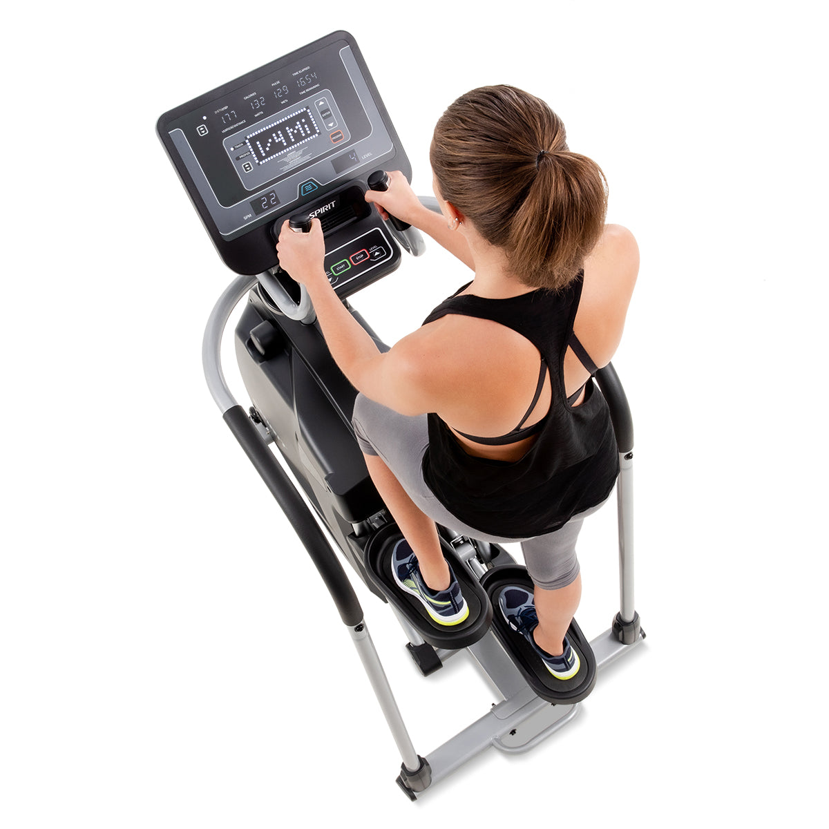 Spirit Fitness CS800 light commercial grade cardio stepper machine with Bluetooth and built in fan