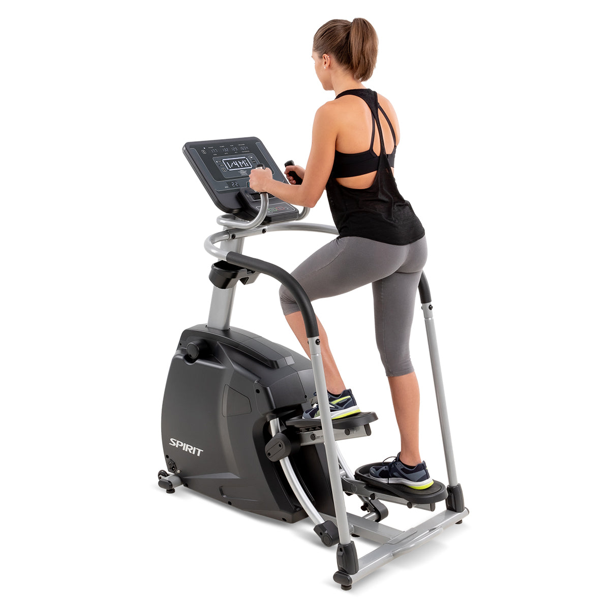 Spirit Fitness CS800 light commercial grade cardio stepper machine with Bluetooth and built in fan