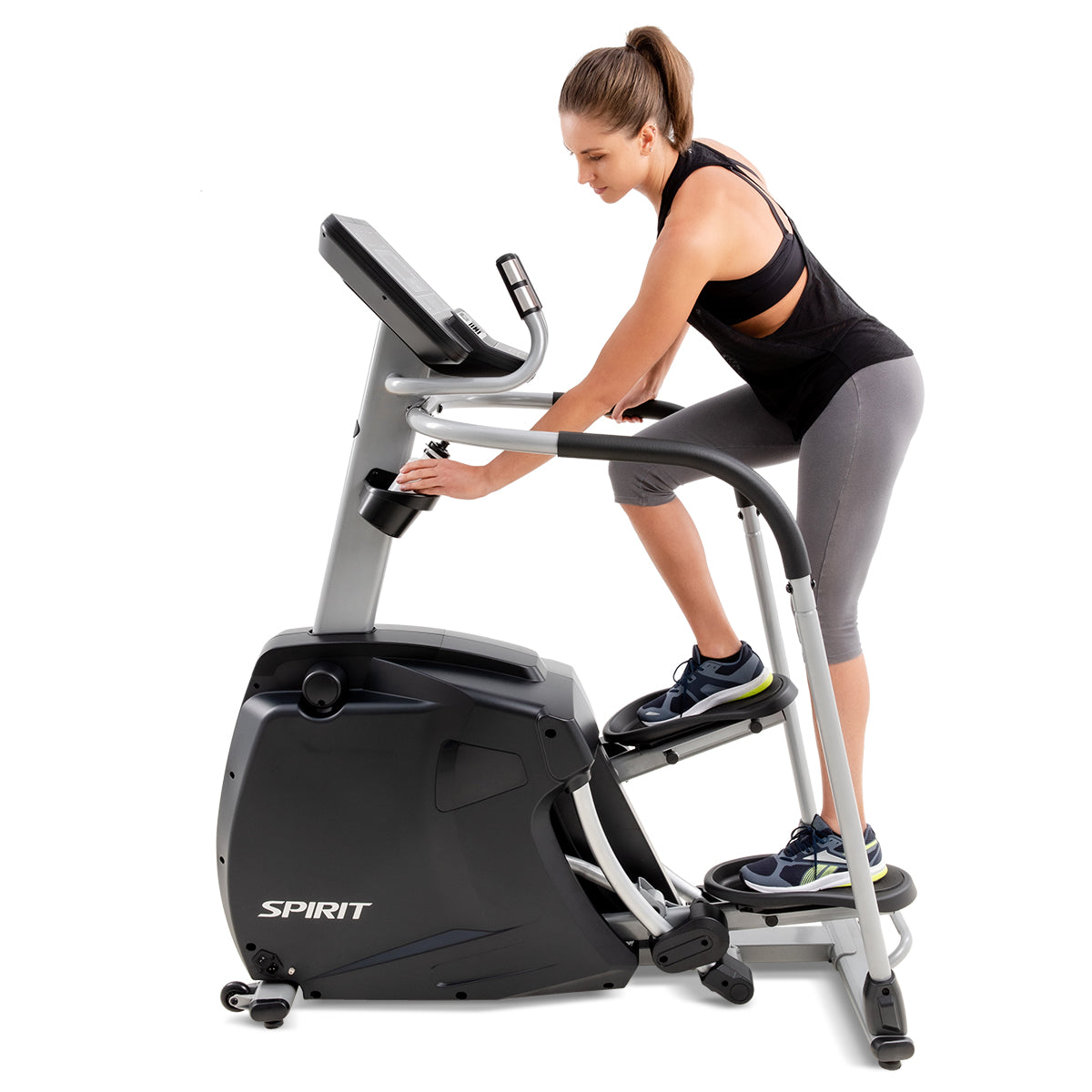 Spirit Fitness CS800 light commercial grade cardio stepper machine with Bluetooth and built in fan
