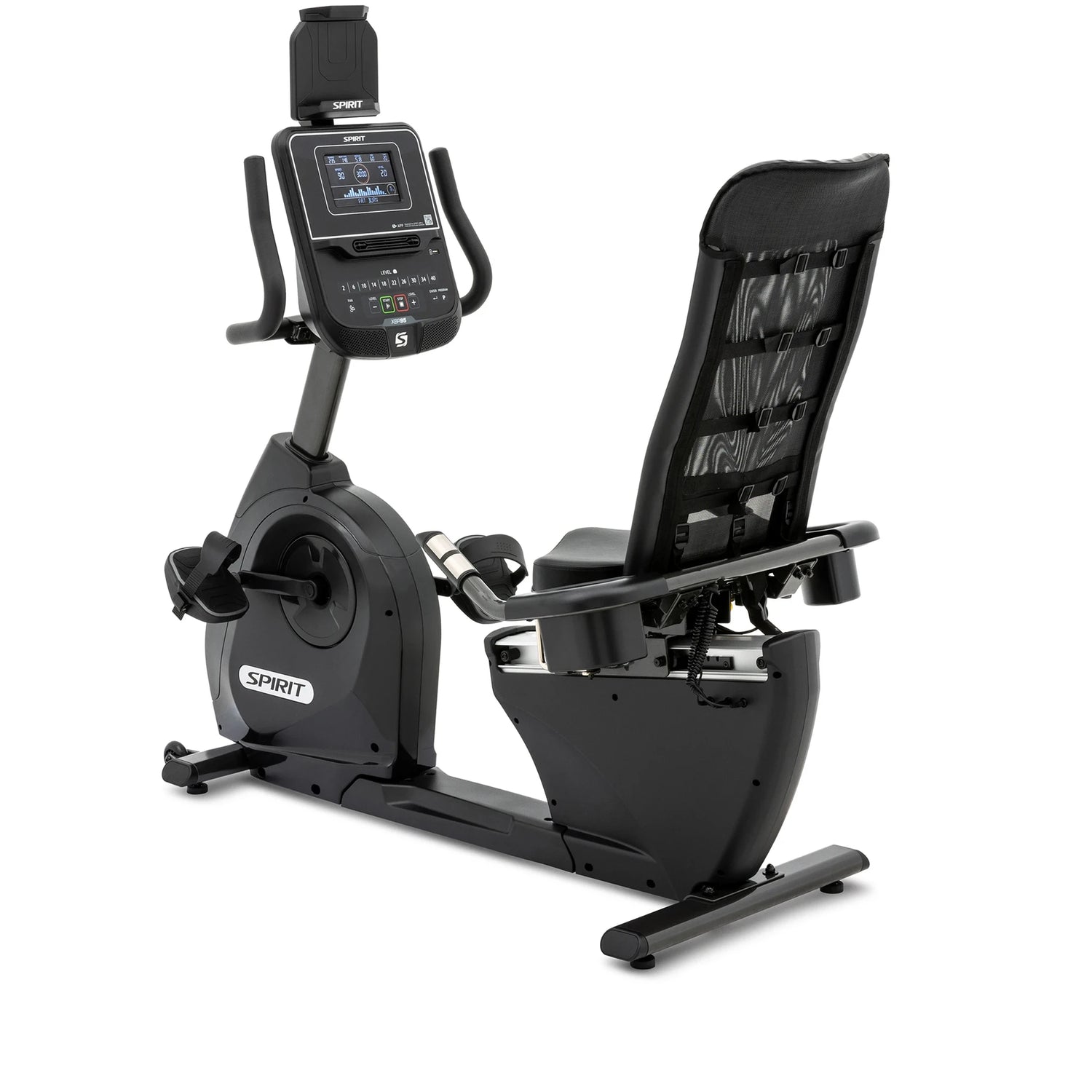 Spirit Fitness XBR95 residential grade recumbent bike with LCD display and adjustable seat