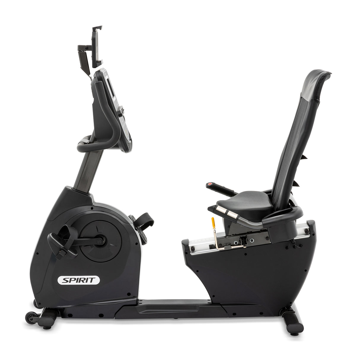 Spirit Fitness XBR95 residential grade recumbent bike with LCD display and adjustable seat