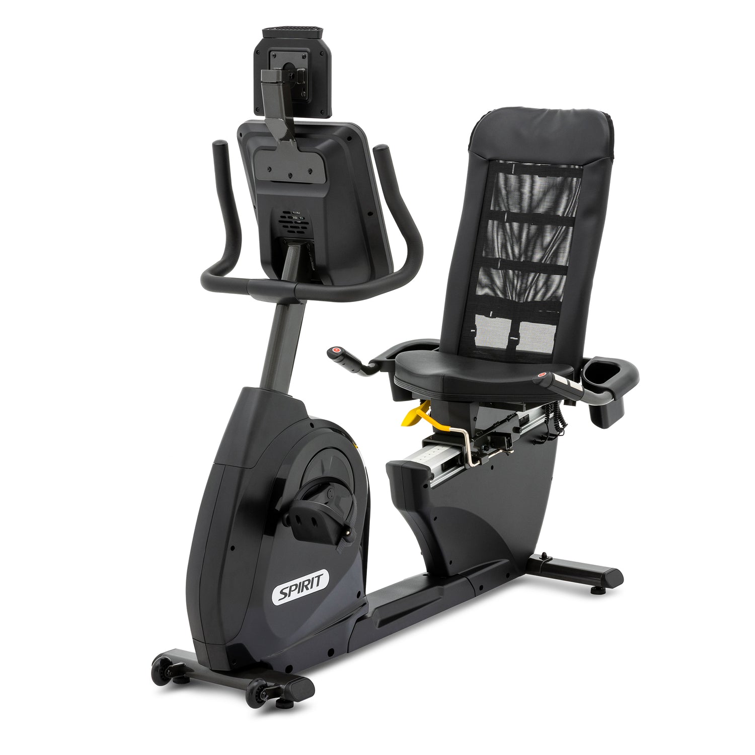 Spirit Fitness XBR95 residential grade recumbent bike with LCD display and adjustable seat