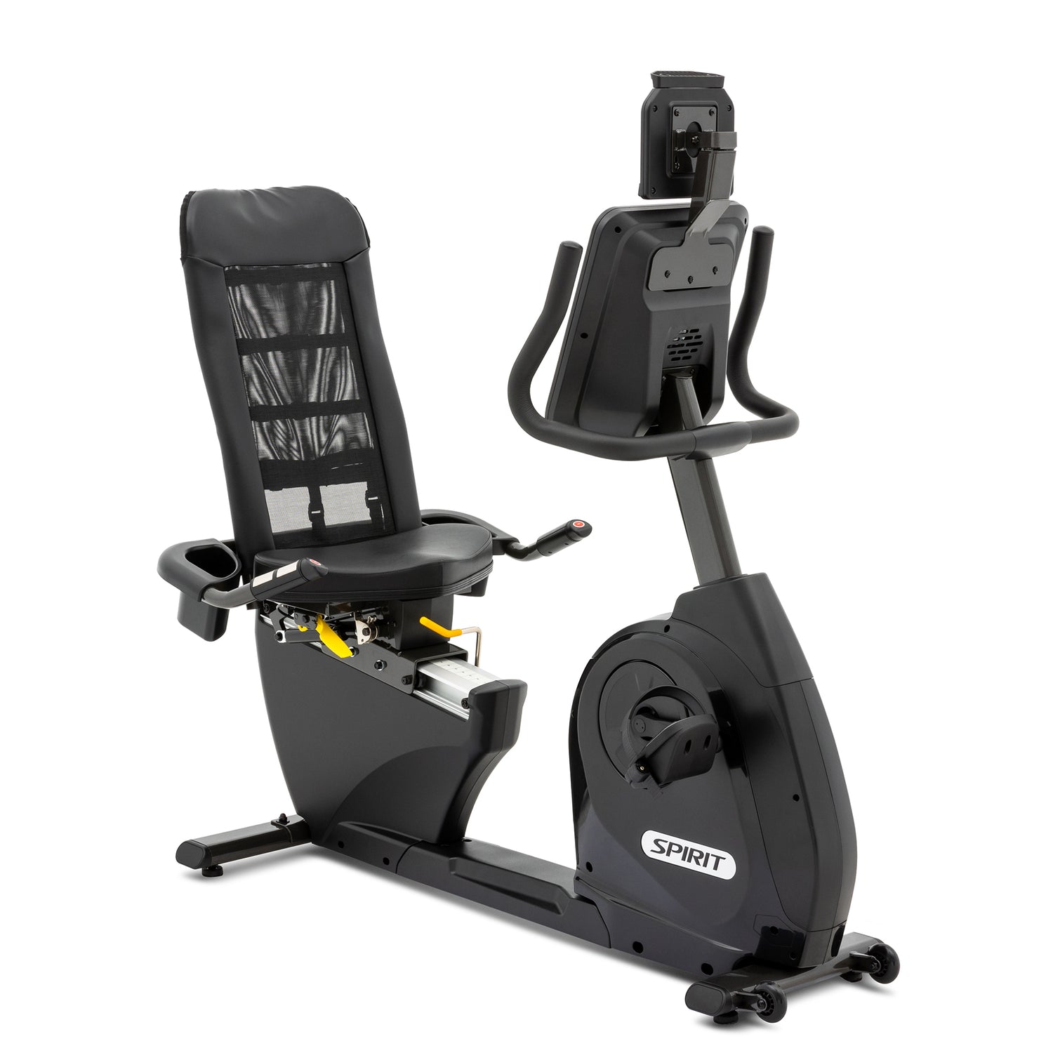 Spirit Fitness XBR95 residential grade recumbent bike with LCD display and adjustable seat