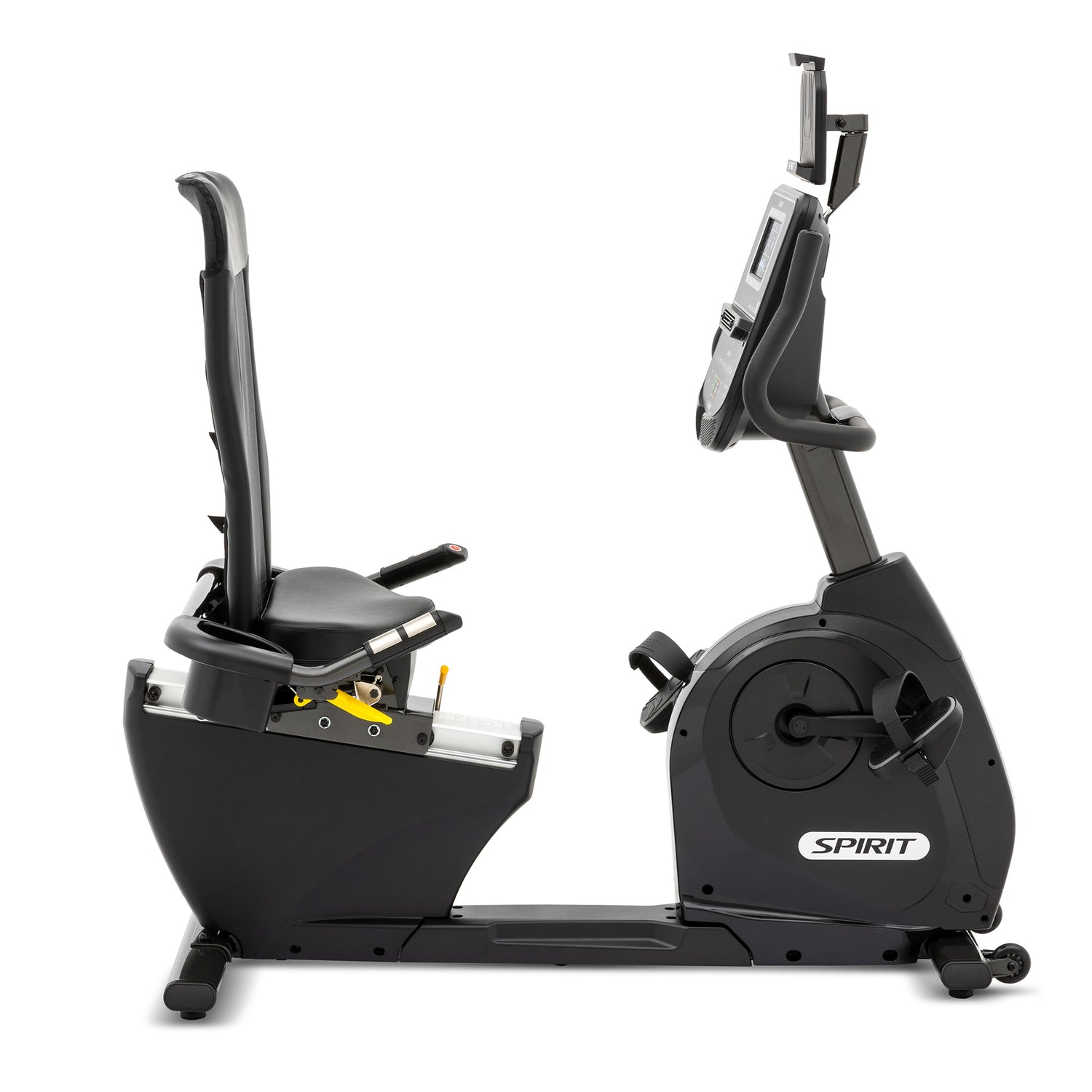 Spirit Fitness XBR95 residential grade recumbent bike with LCD display and adjustable seat